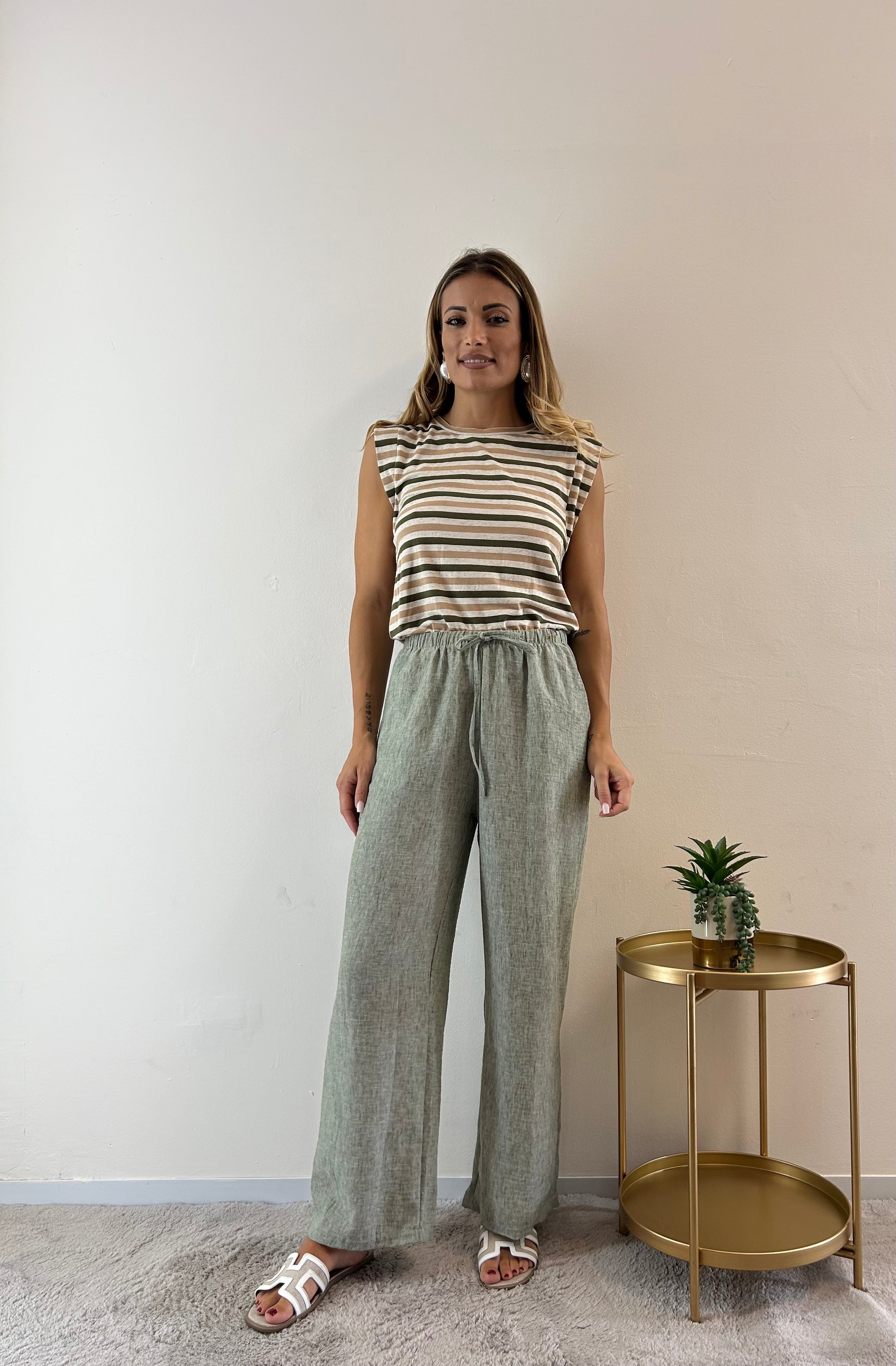 Pantaloni Zaira verde