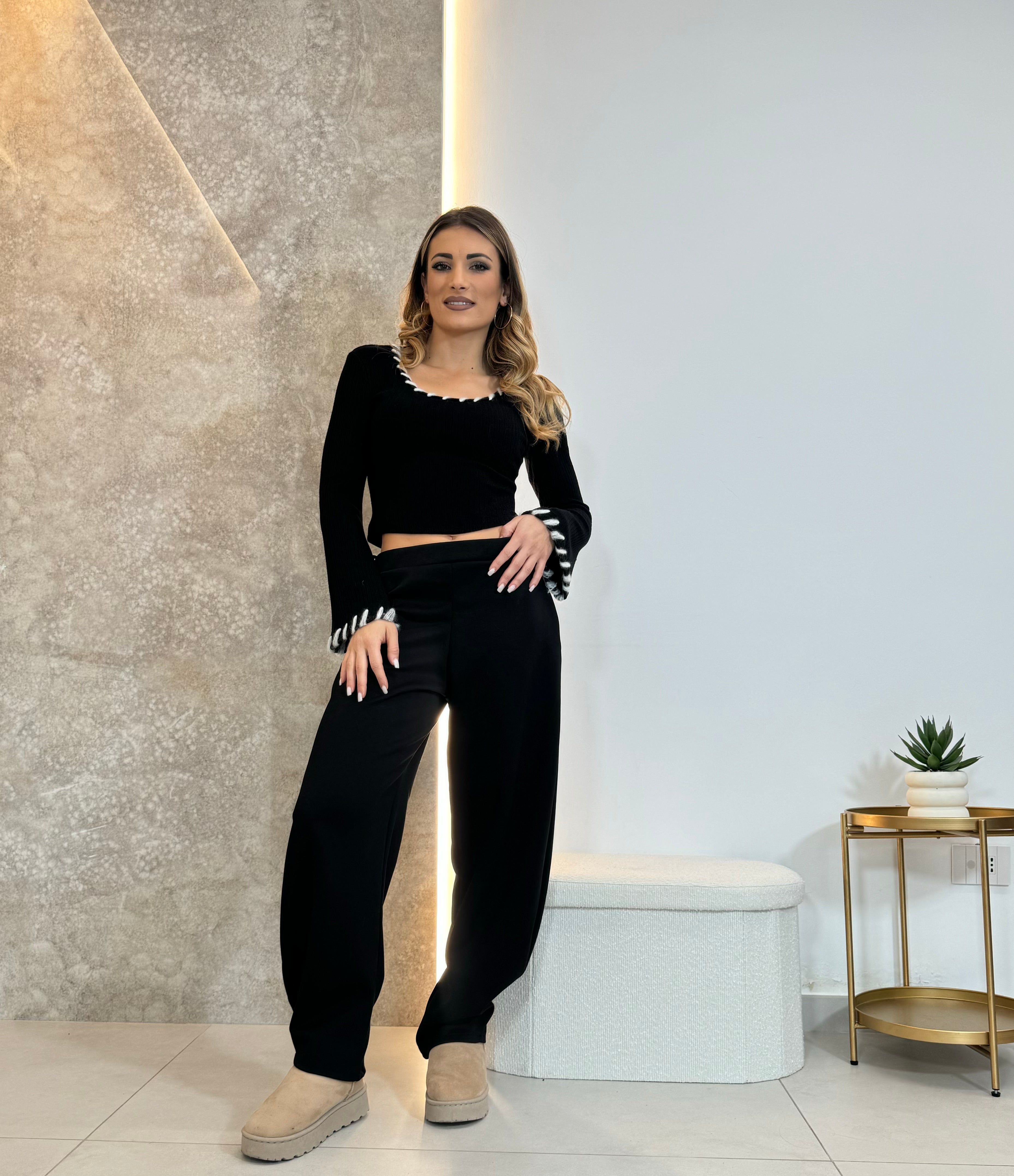 Pantaloni Ballon black