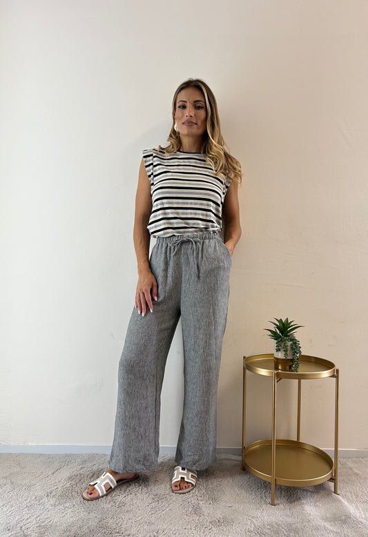 Pantaloni Zaira grigio