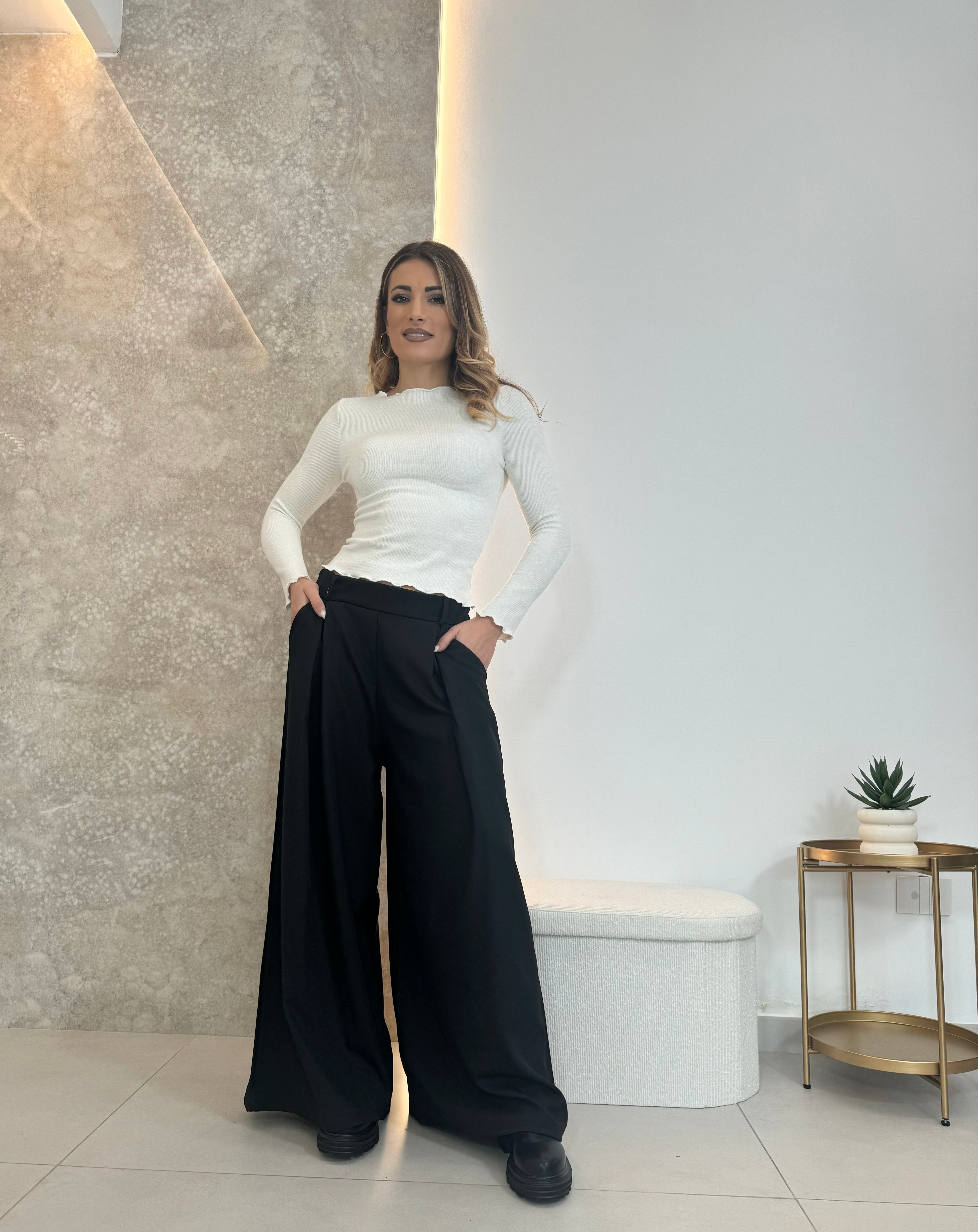 Pantaloni Palazzo nero