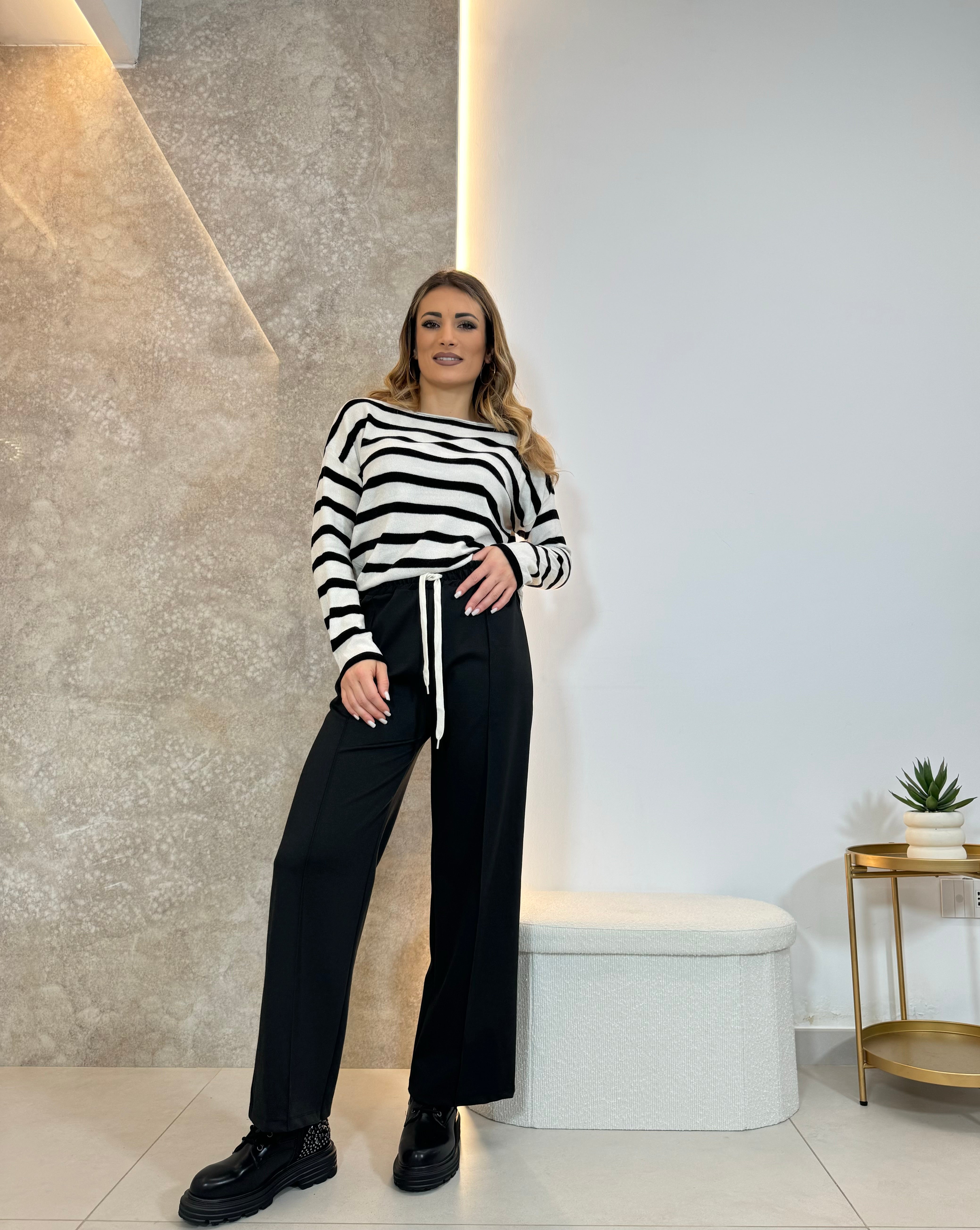 Pantaloni Basic nero