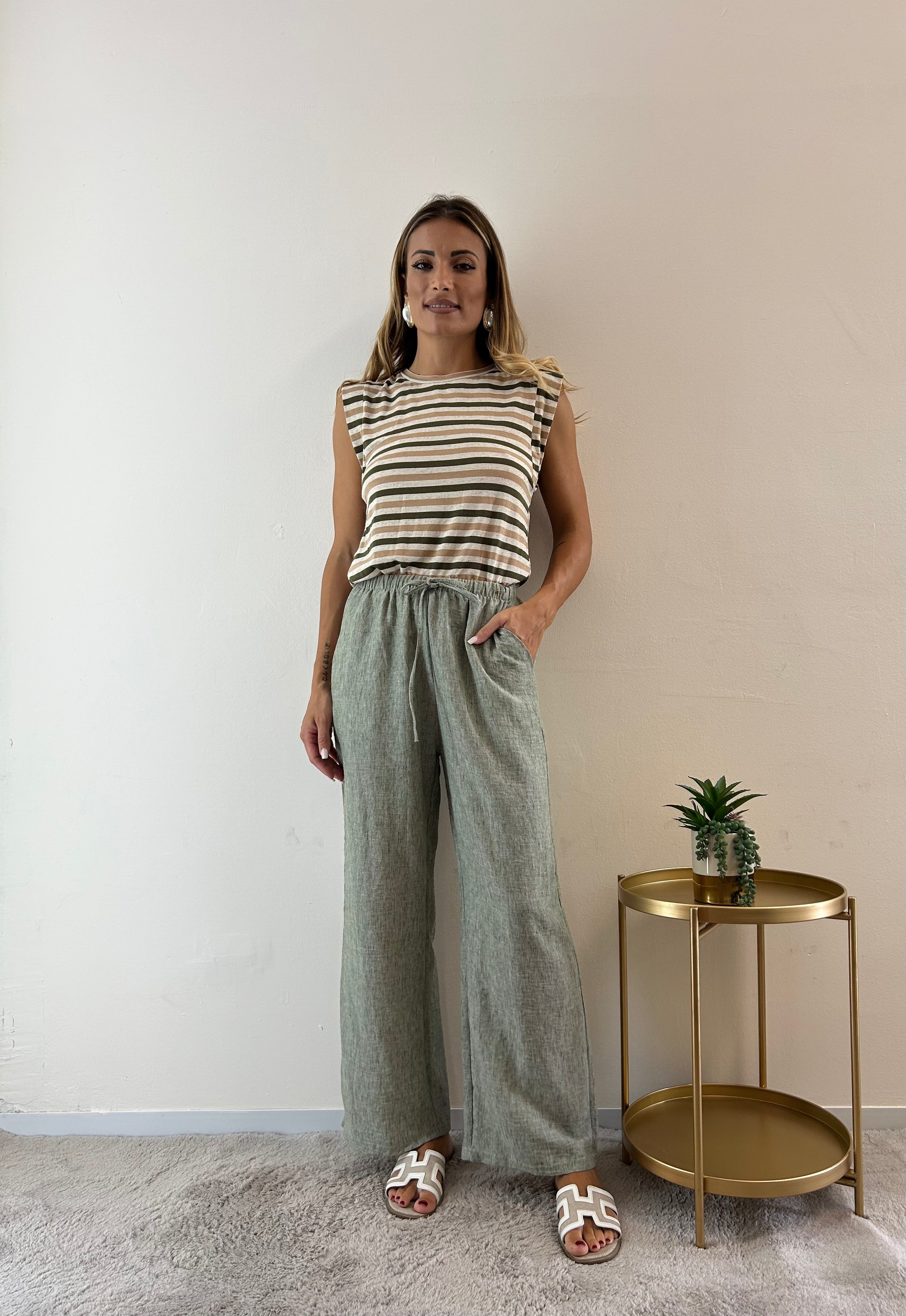 Pantaloni Zaira verde