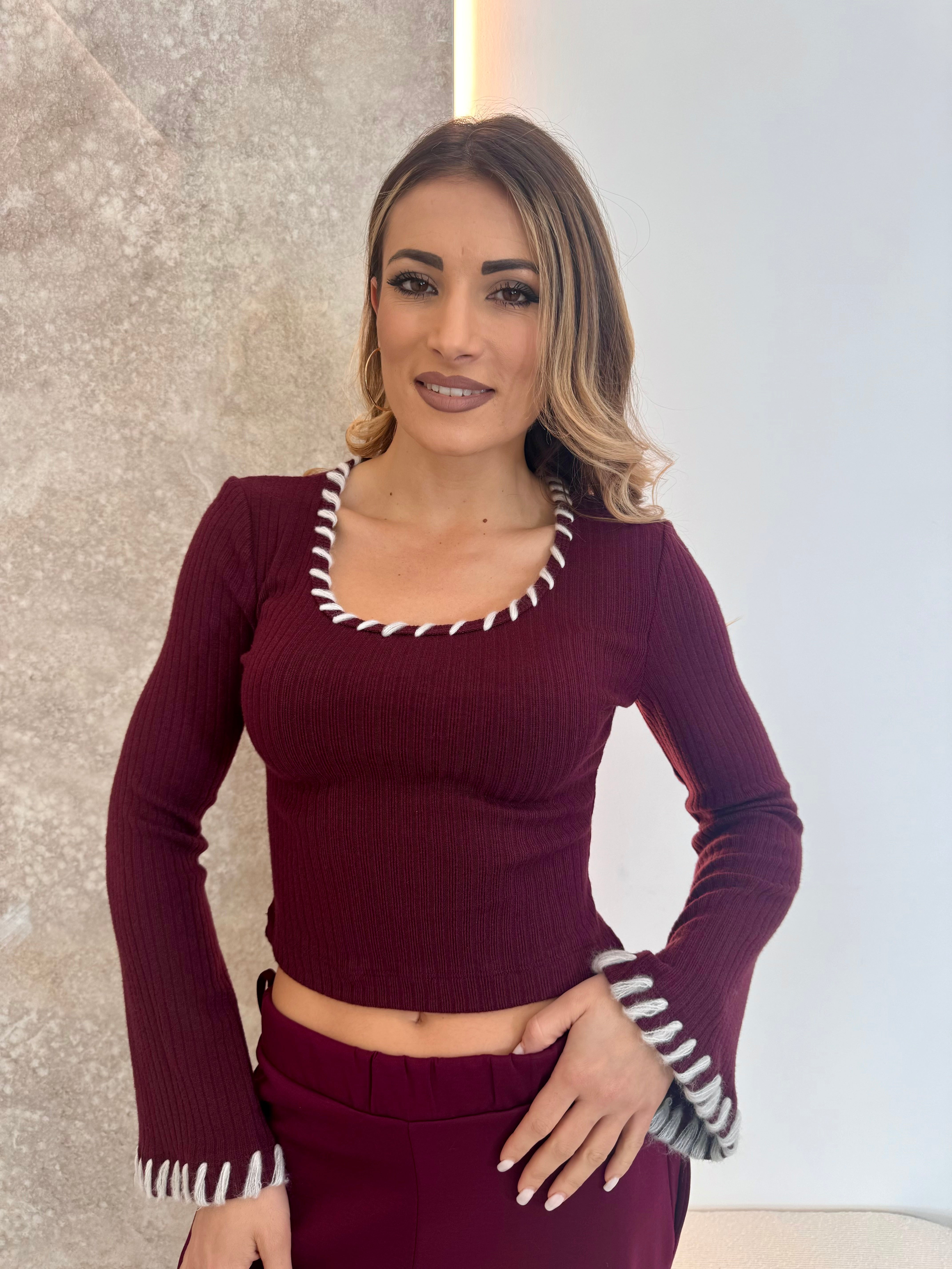 Maglia Patty amaranto