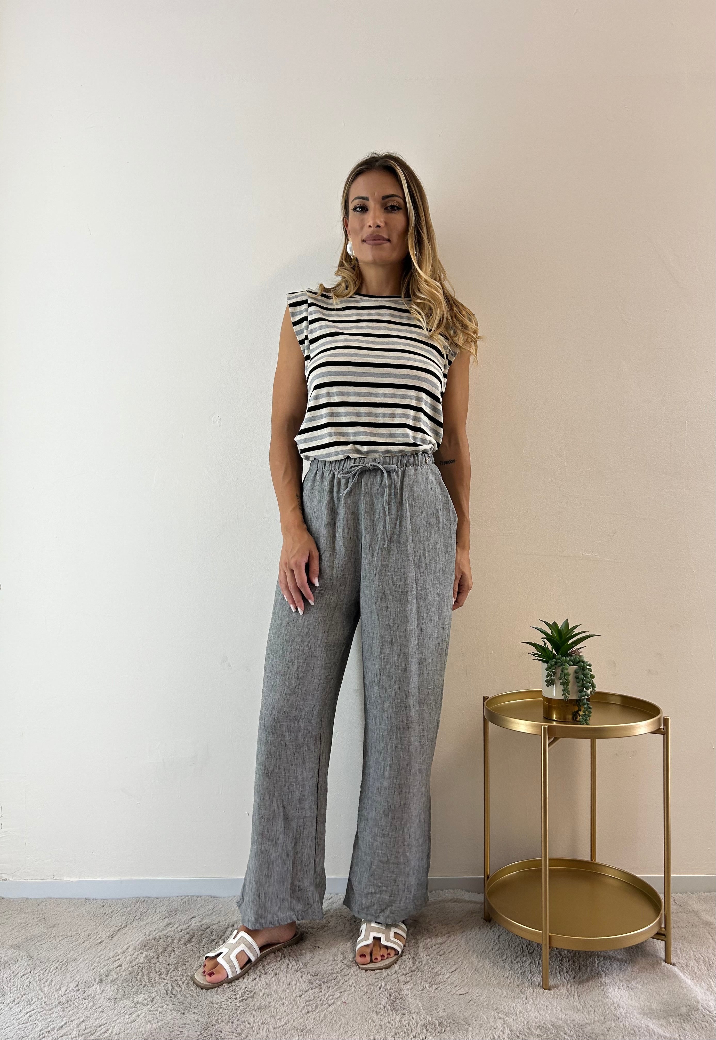 Pantaloni Zaira grigio
