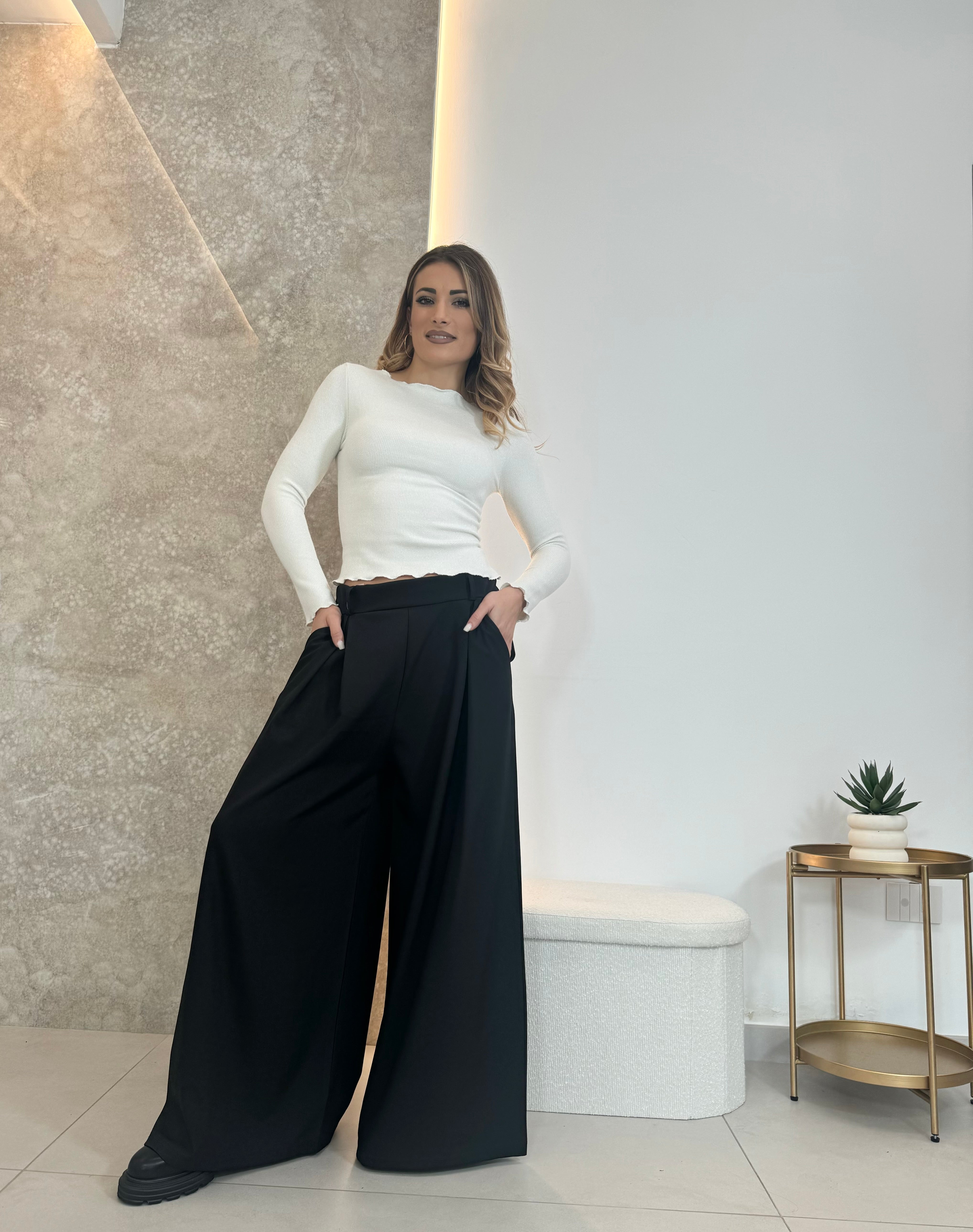 Pantaloni Palazzo nero