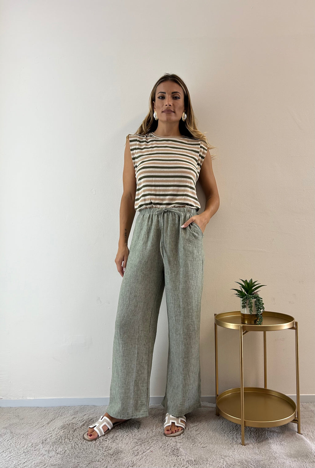 Pantaloni Zaira verde