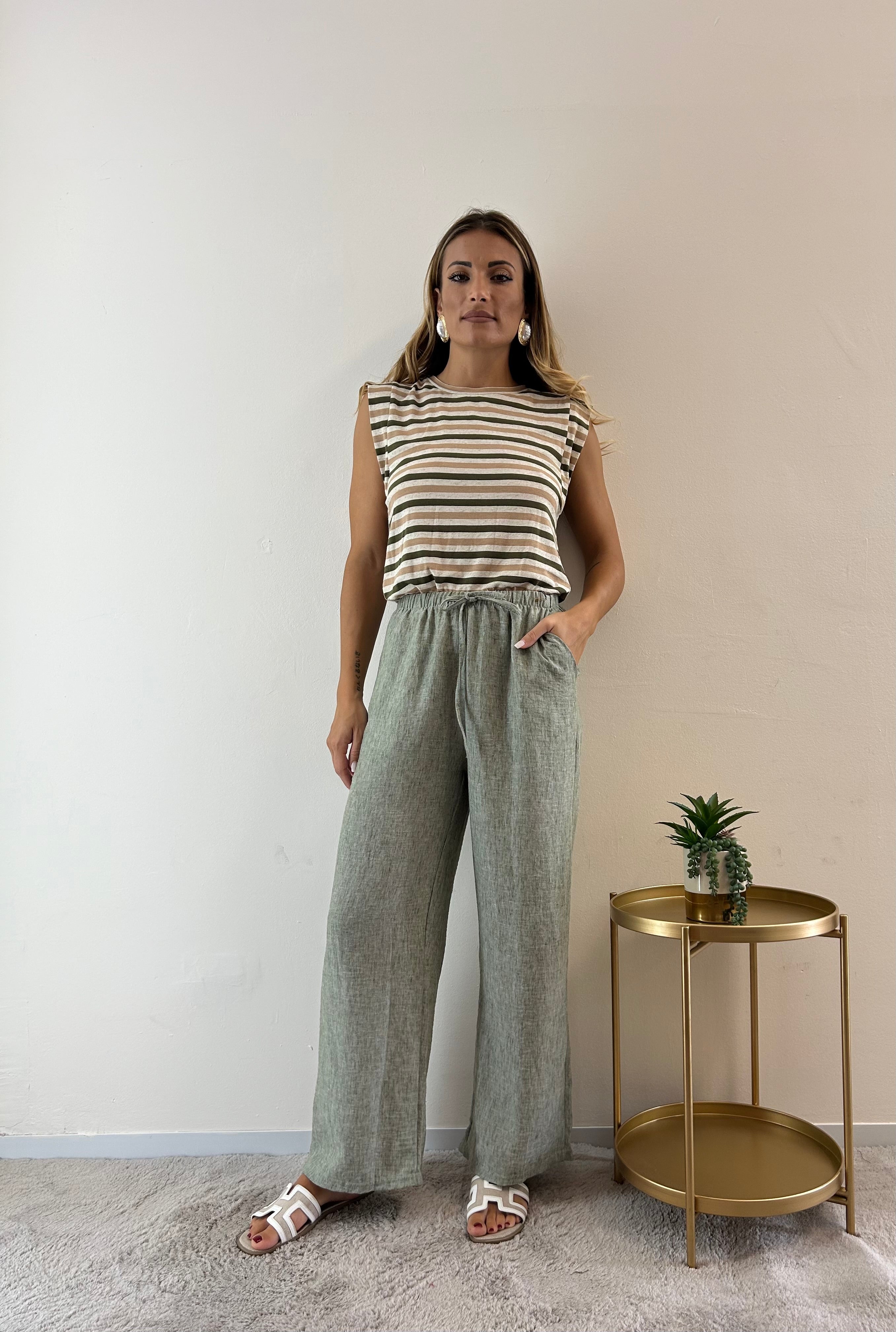 Pantaloni Zaira verde