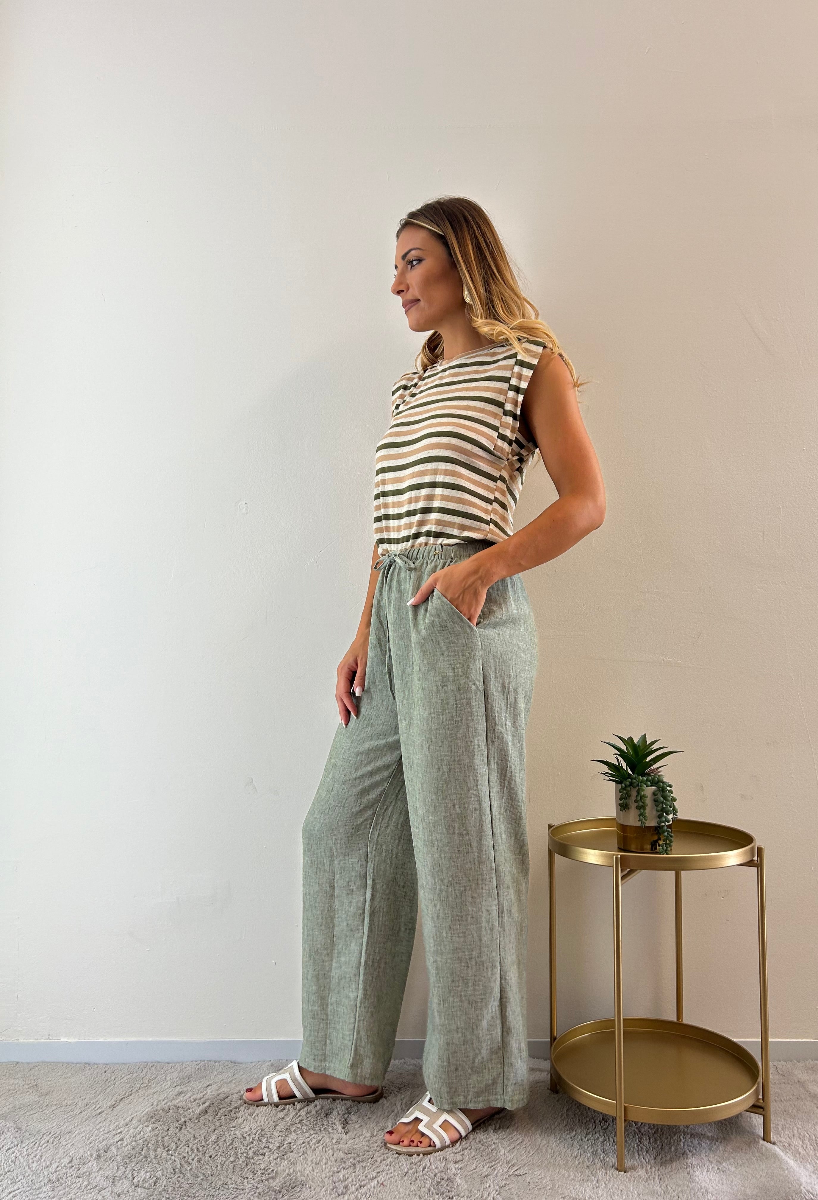 Pantaloni Zaira verde