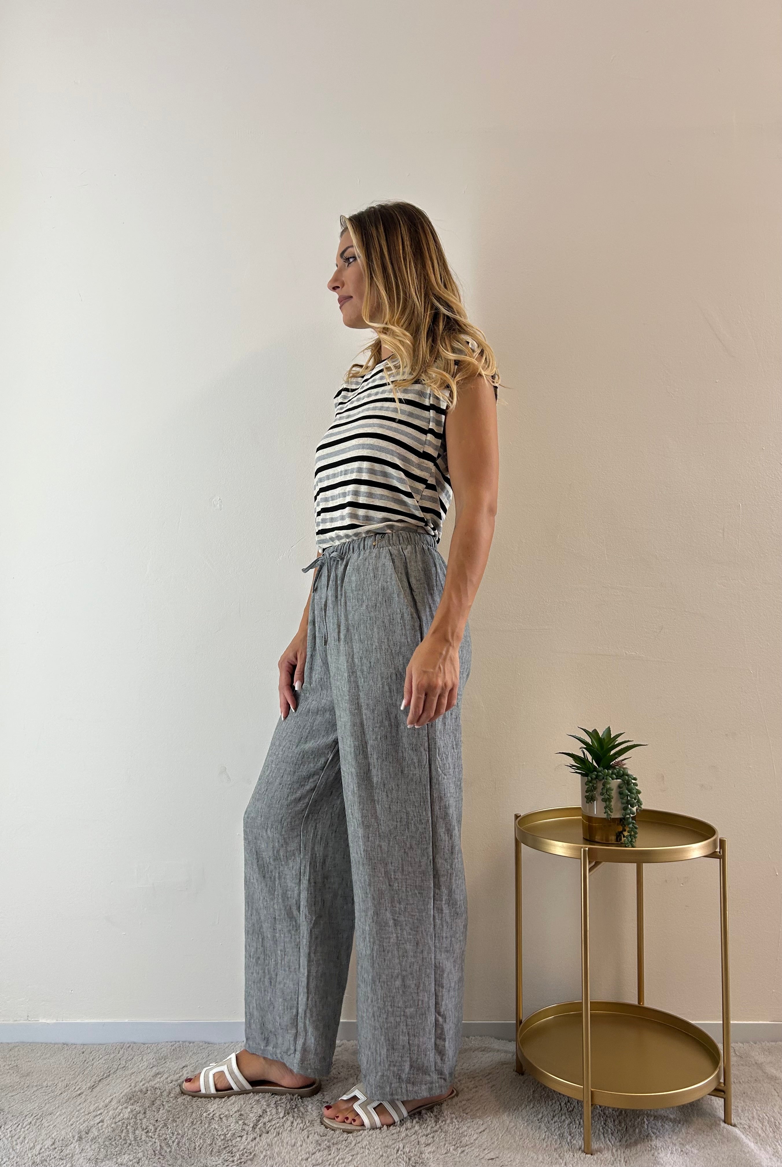 Pantaloni Zaira grigio