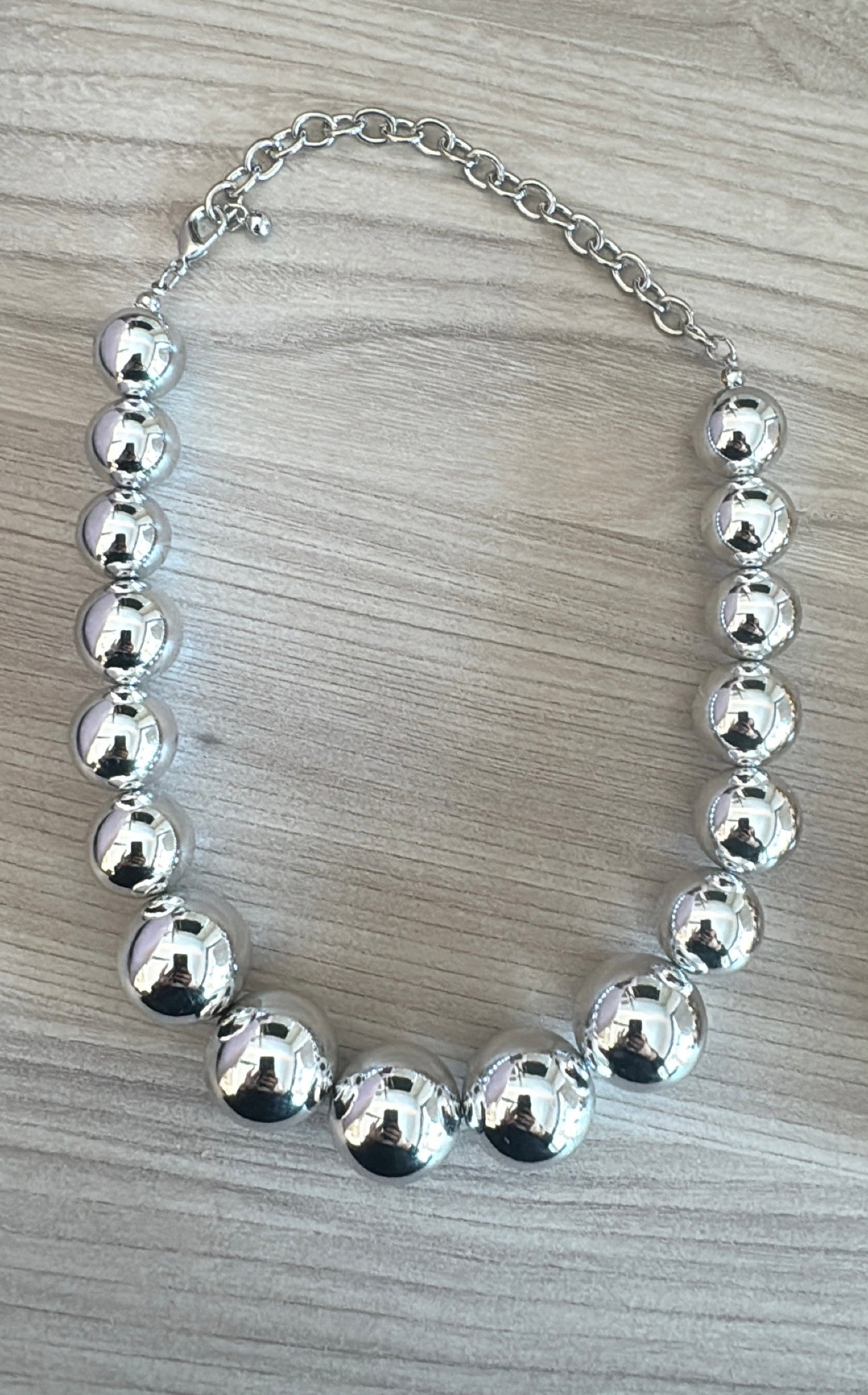 Collana Maxi Sfere Silver
