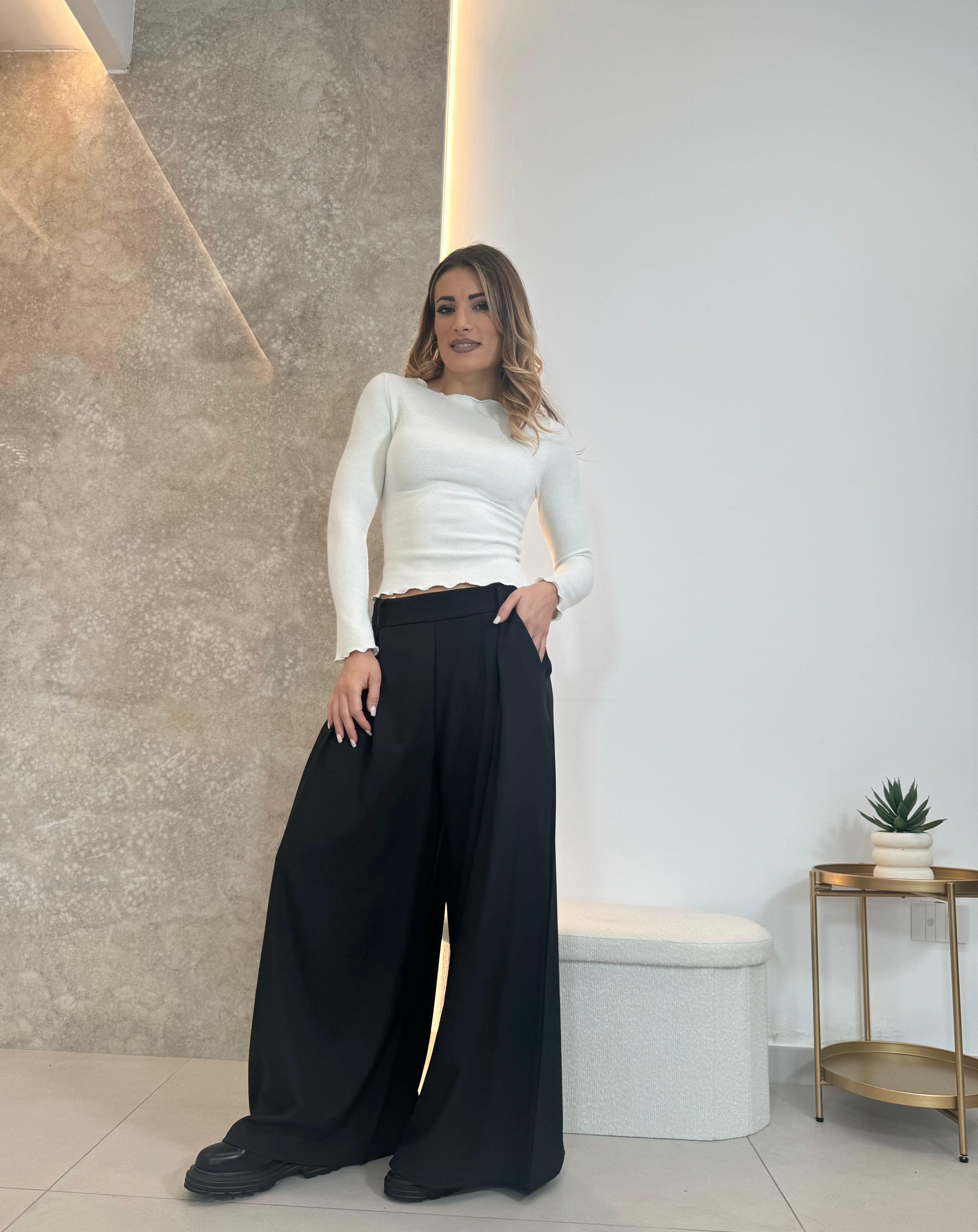 Pantaloni Palazzo nero