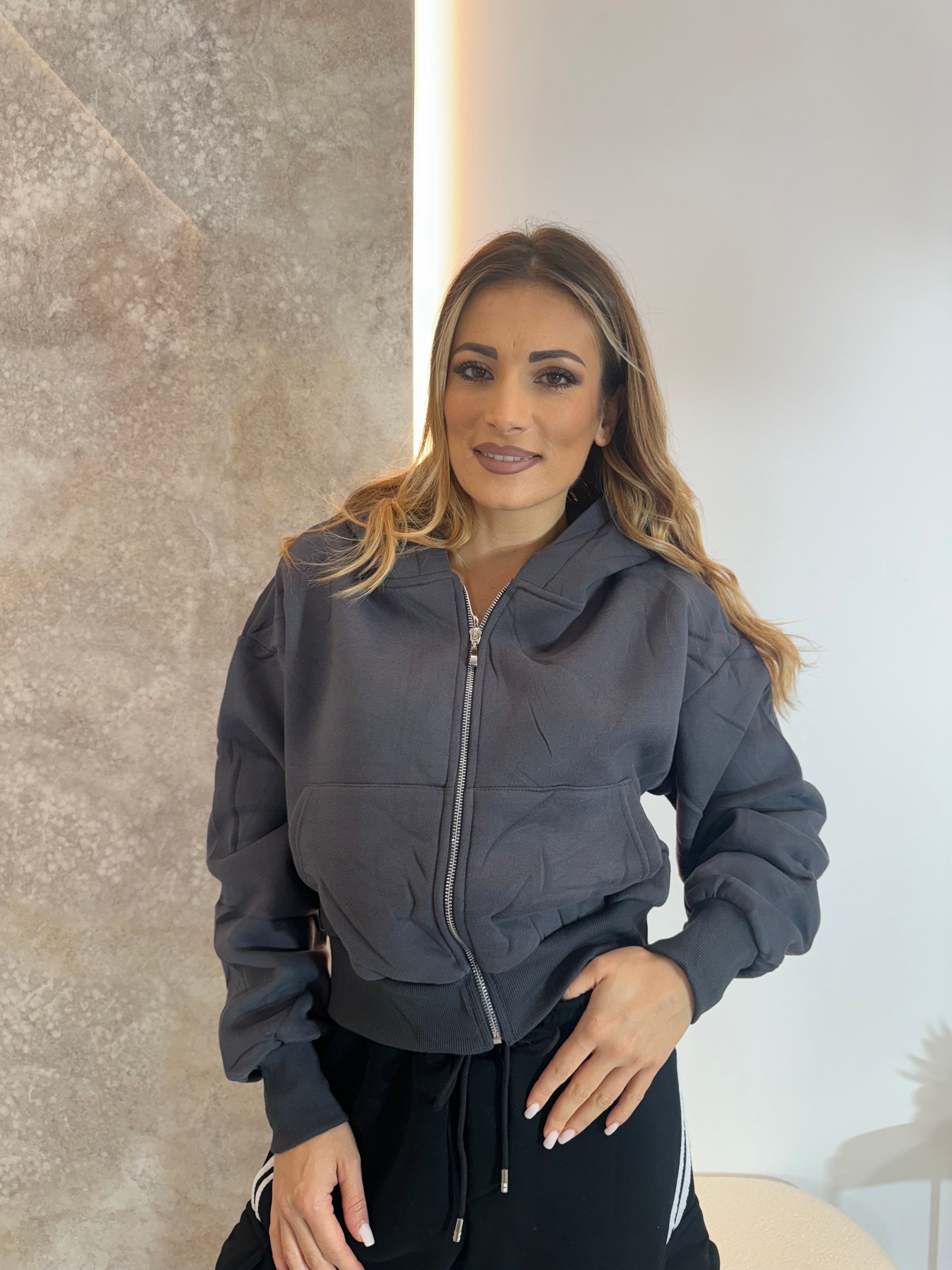 Felpa Essential warm grey