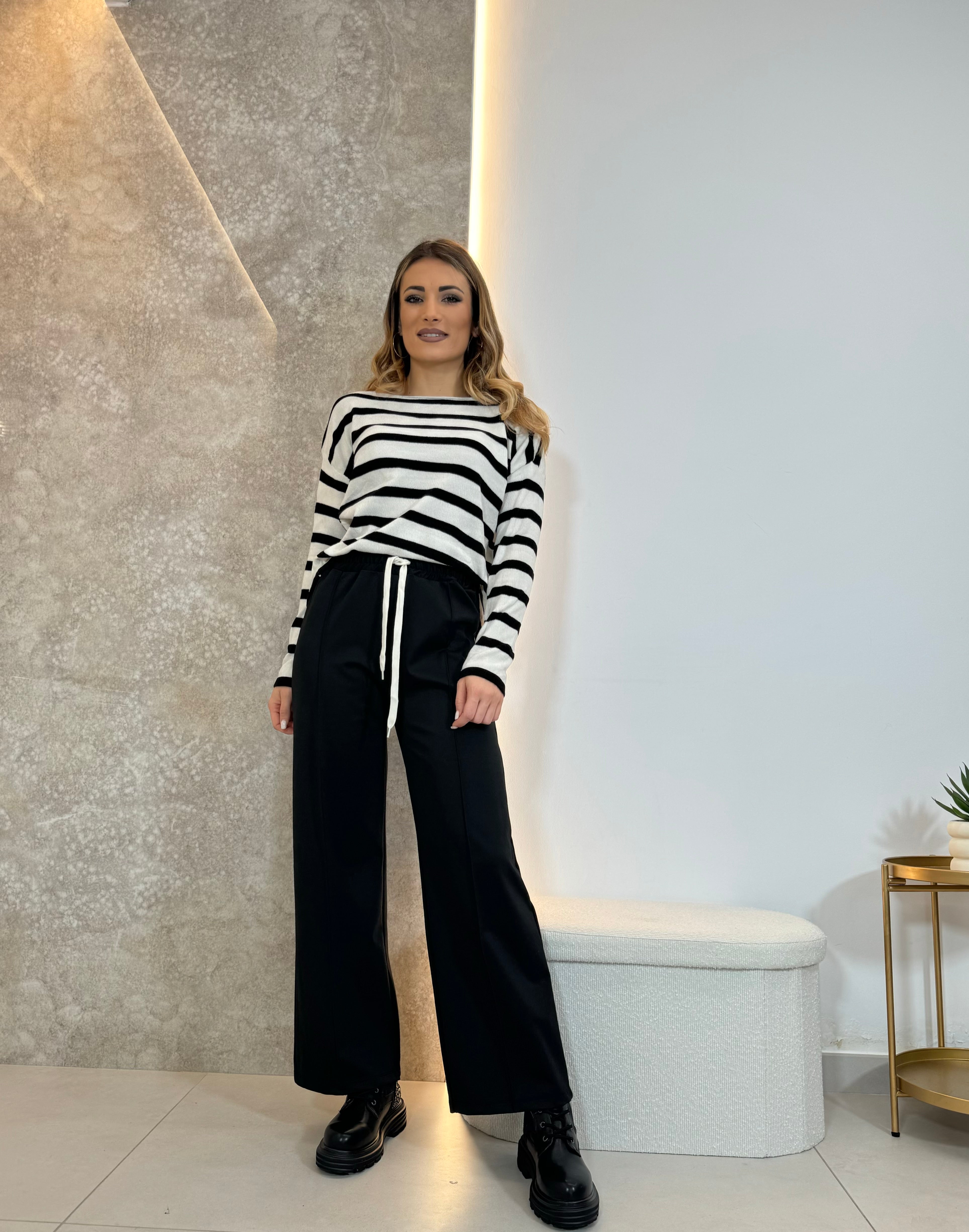 Pantaloni Basic nero