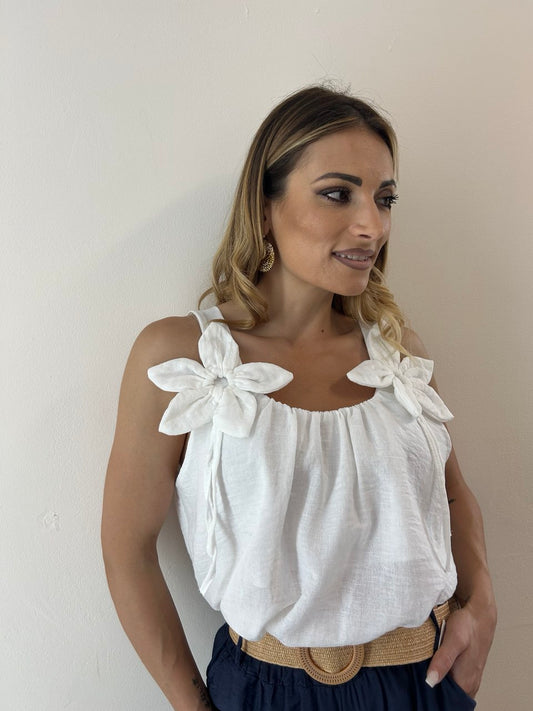 Top Flowers white