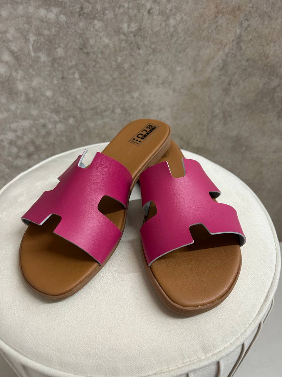 Ciabattine Puzzle fucsia