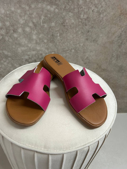 Ciabattine Puzzle fucsia