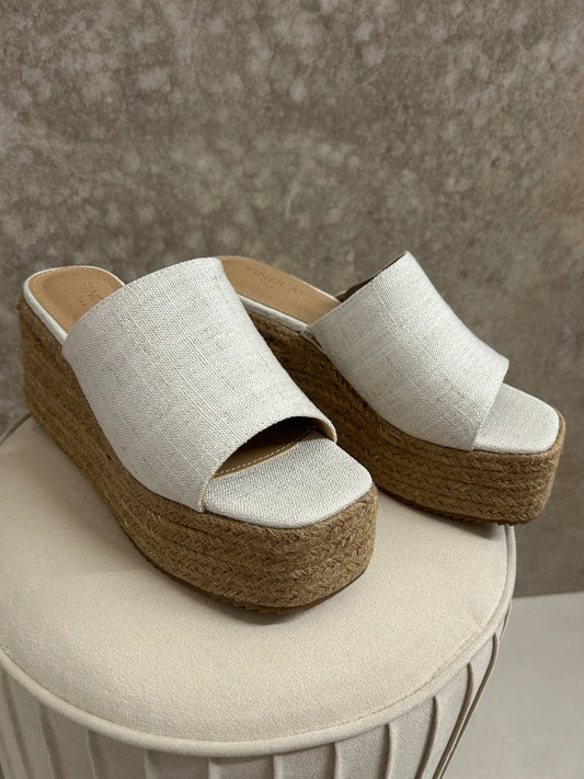 Sandali zeppa white