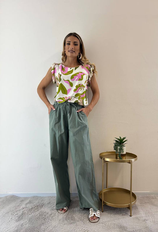 Pantaloni Lorella verde