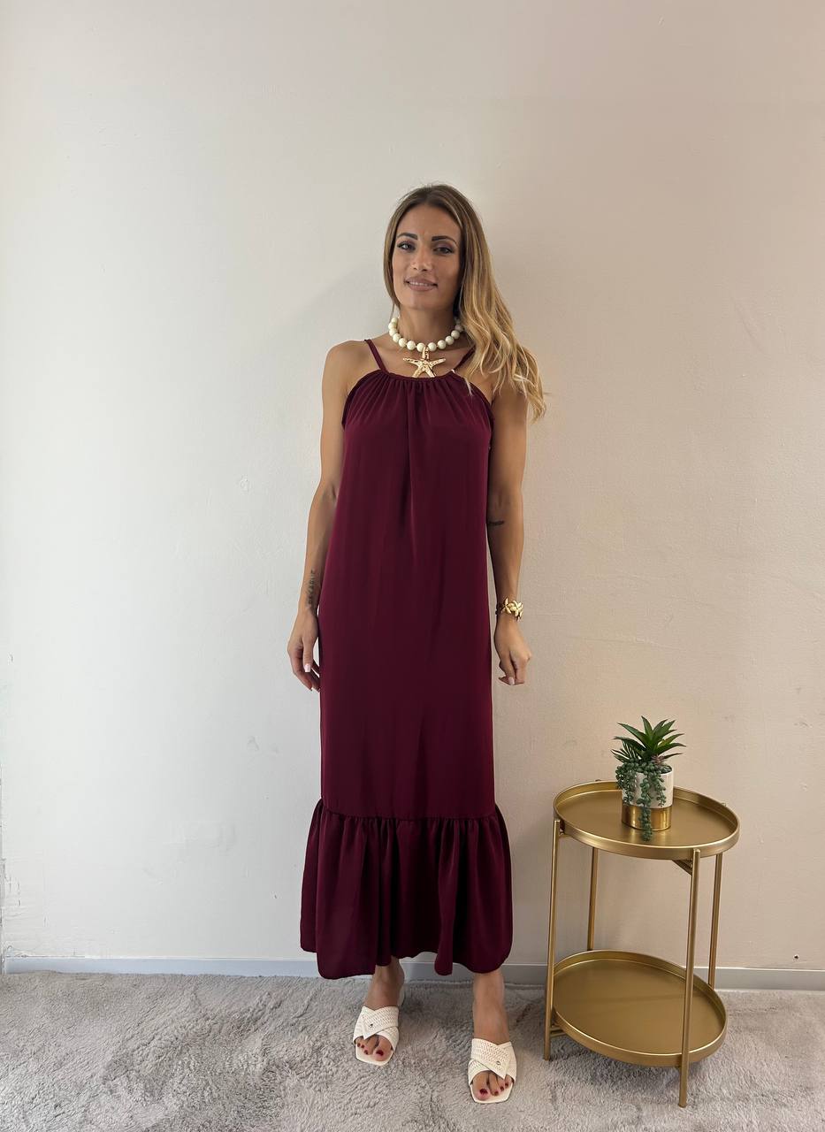 Abito Giuditta bordeaux