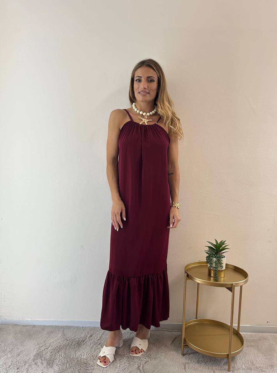 Abito Giuditta bordeaux