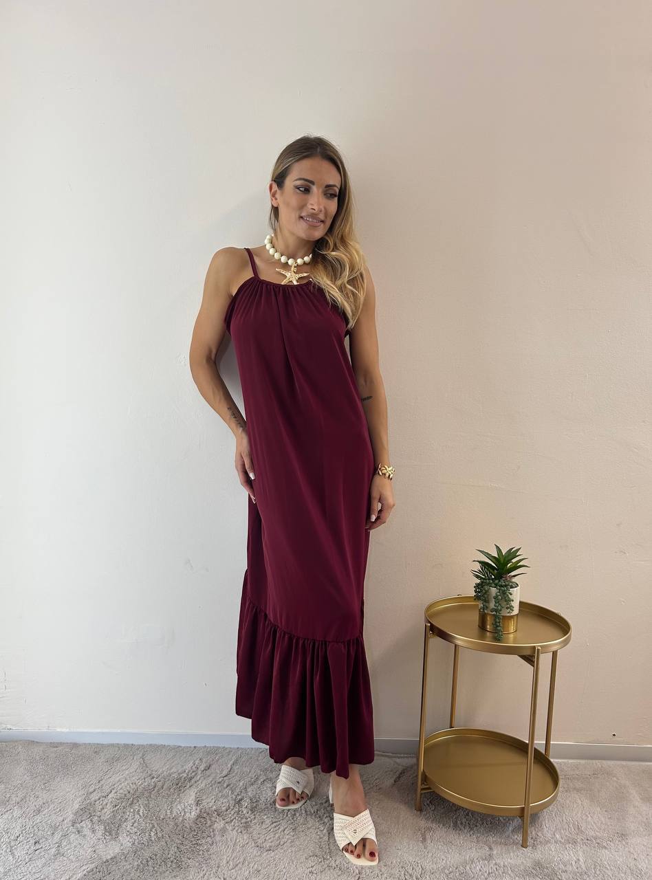 Abito Giuditta bordeaux