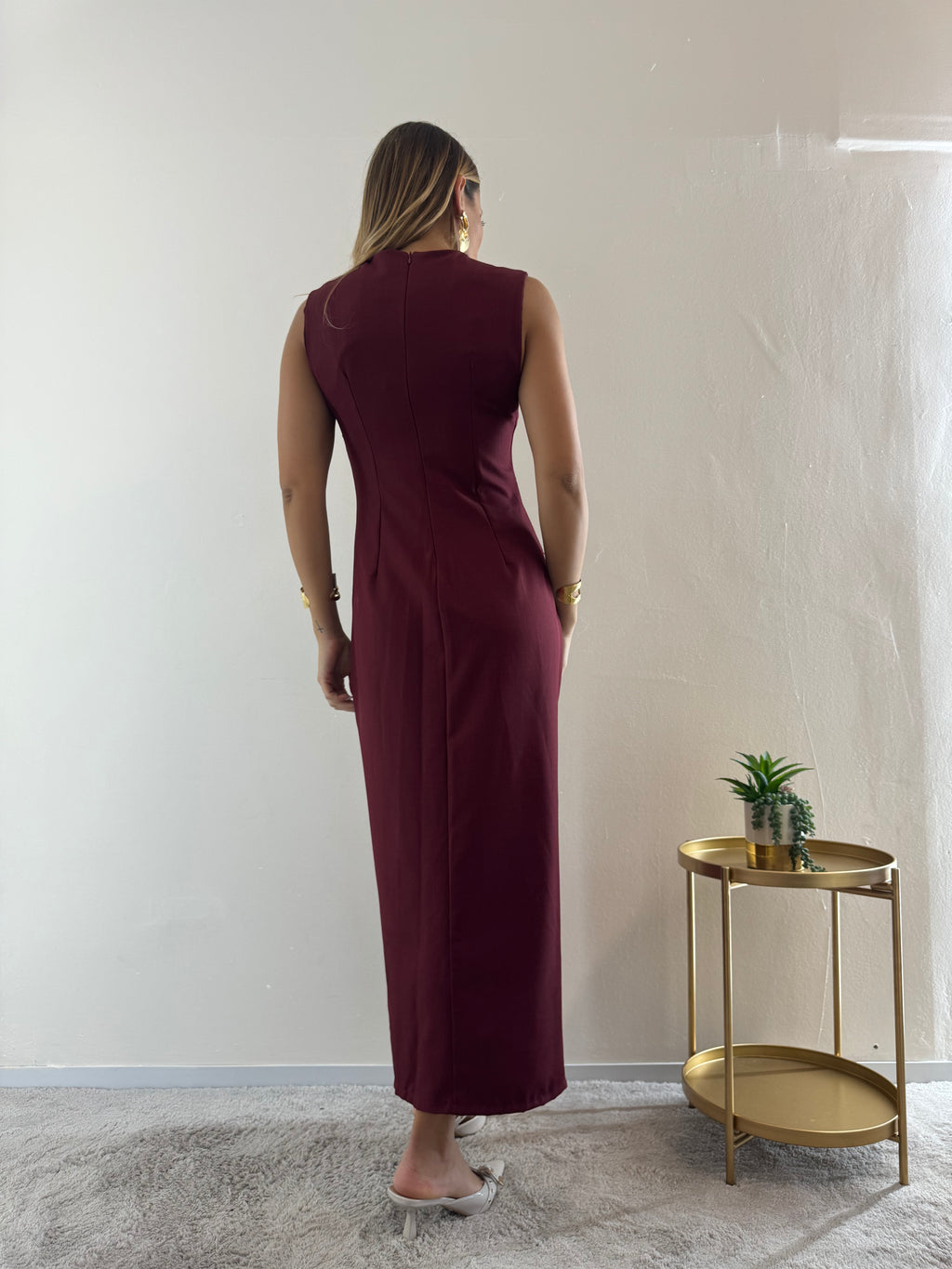 Abito Longuette Bordeaux
