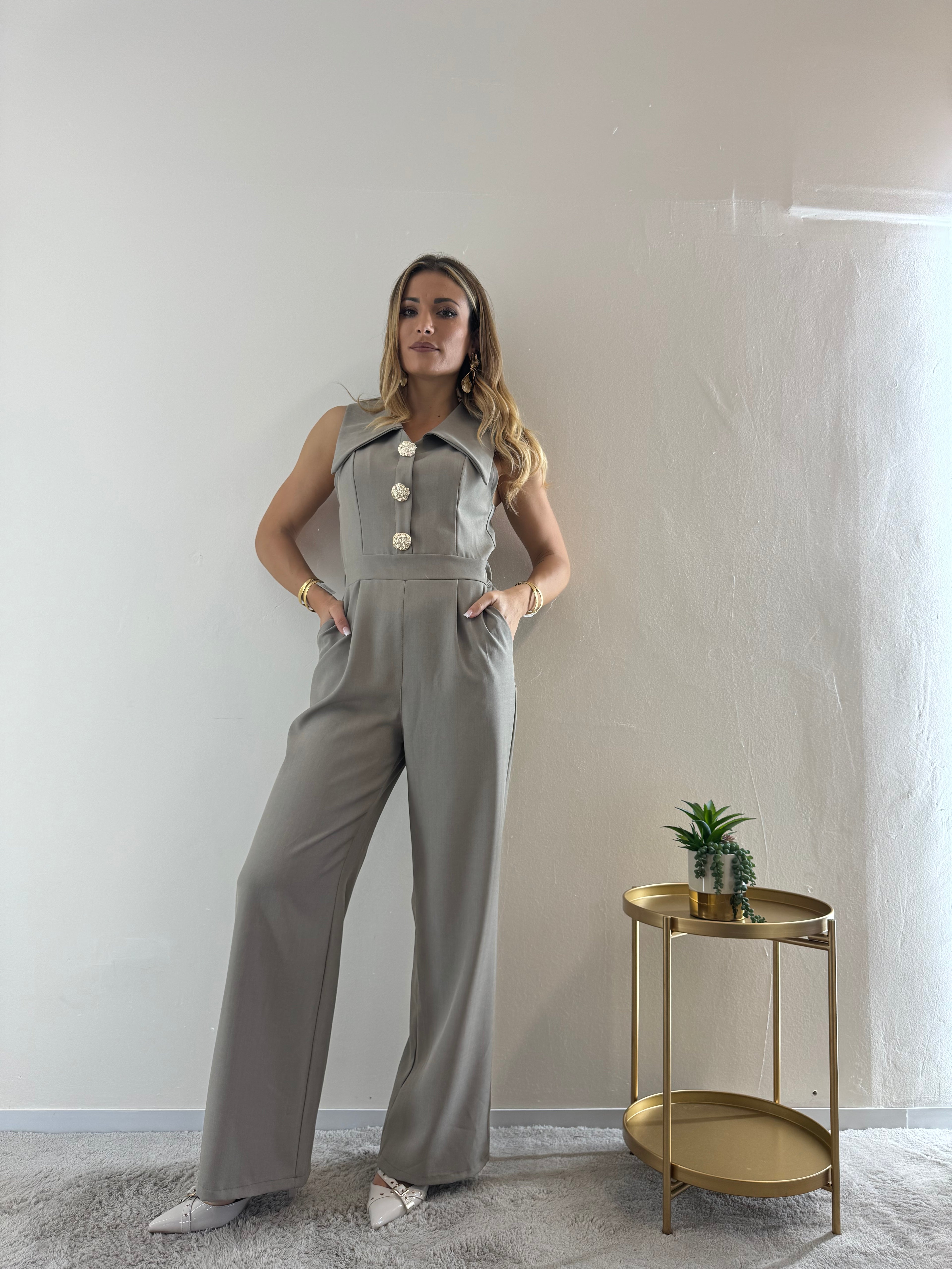 Jumpsuit Jewels Tortora