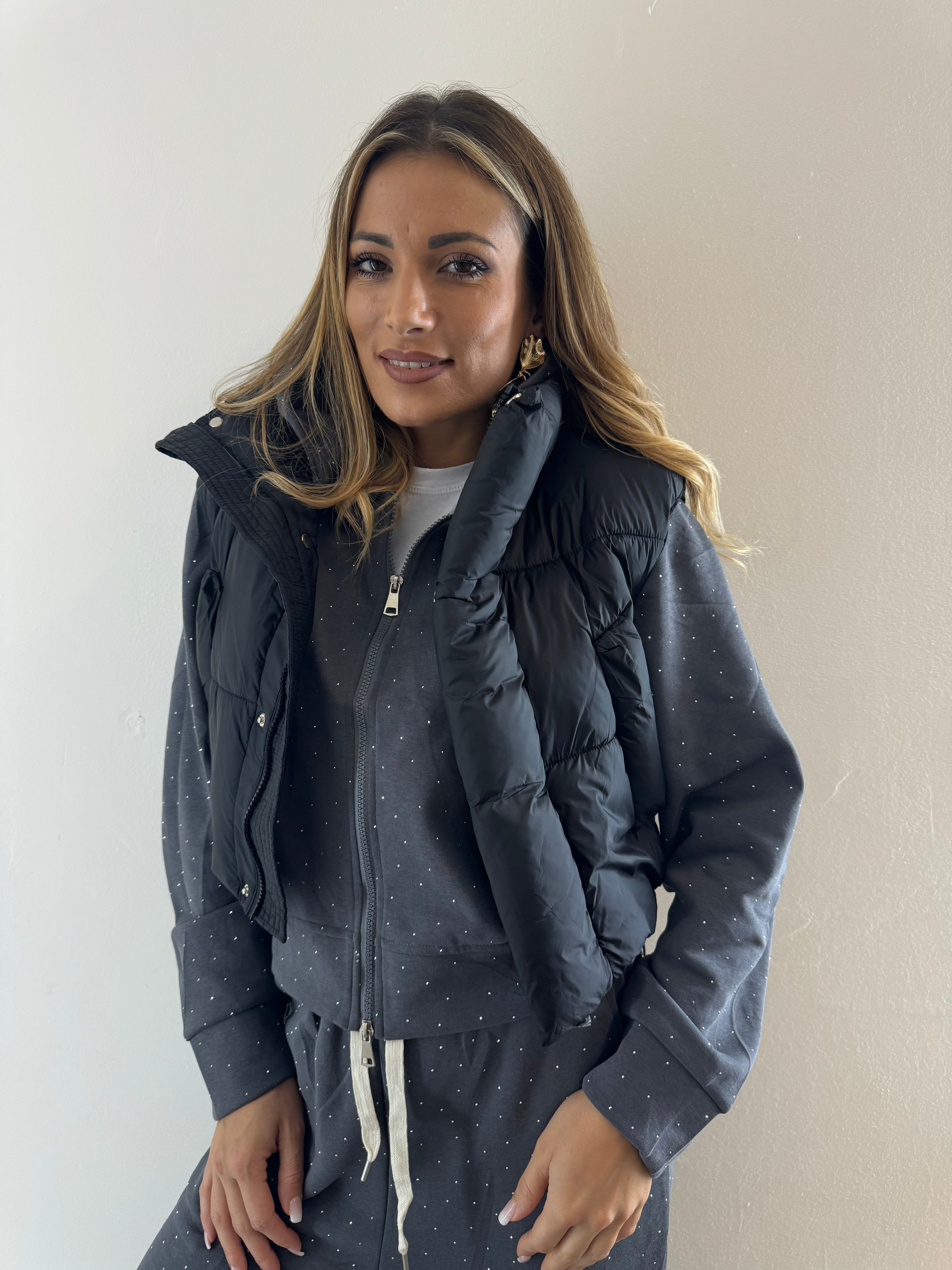 Bomber Gilet Black