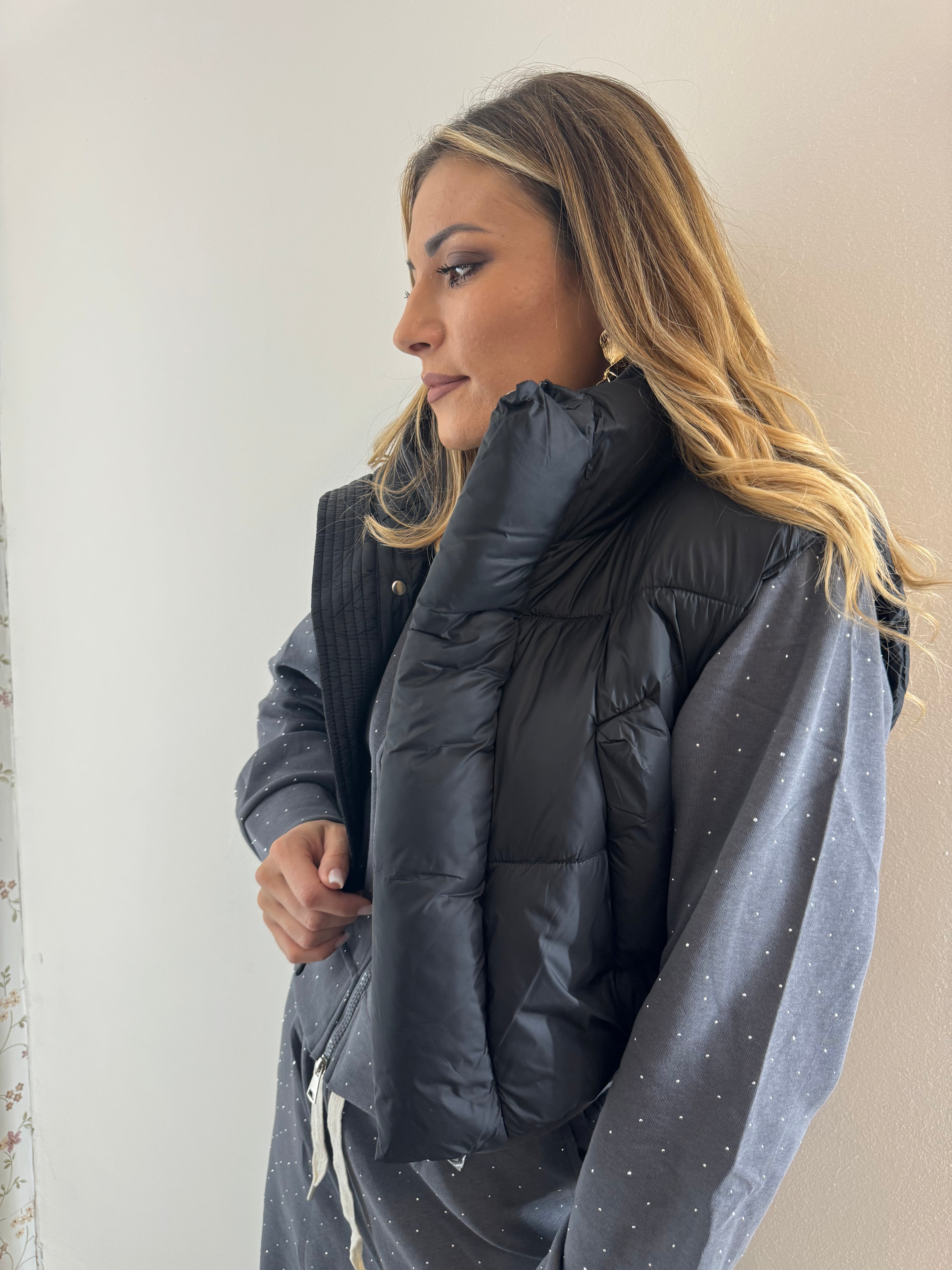 Bomber Gilet Black