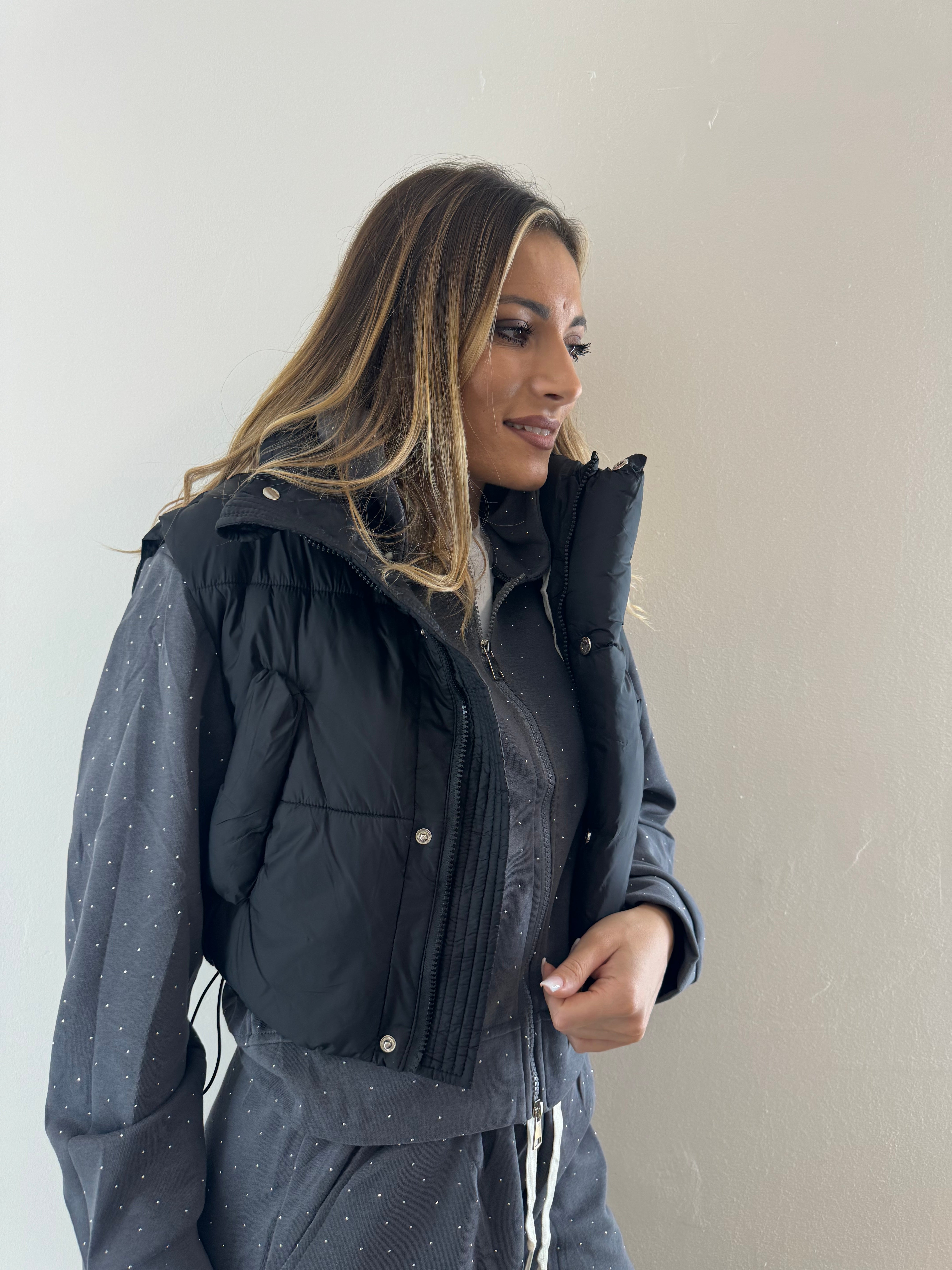 Bomber Gilet Black