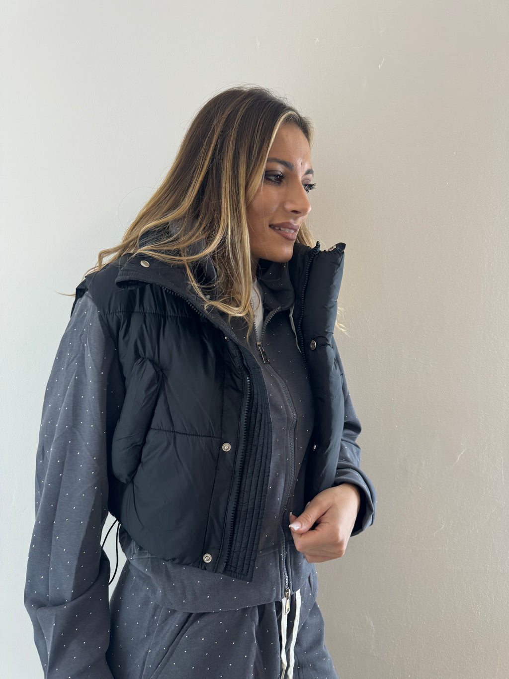 Bomber Gilet Black