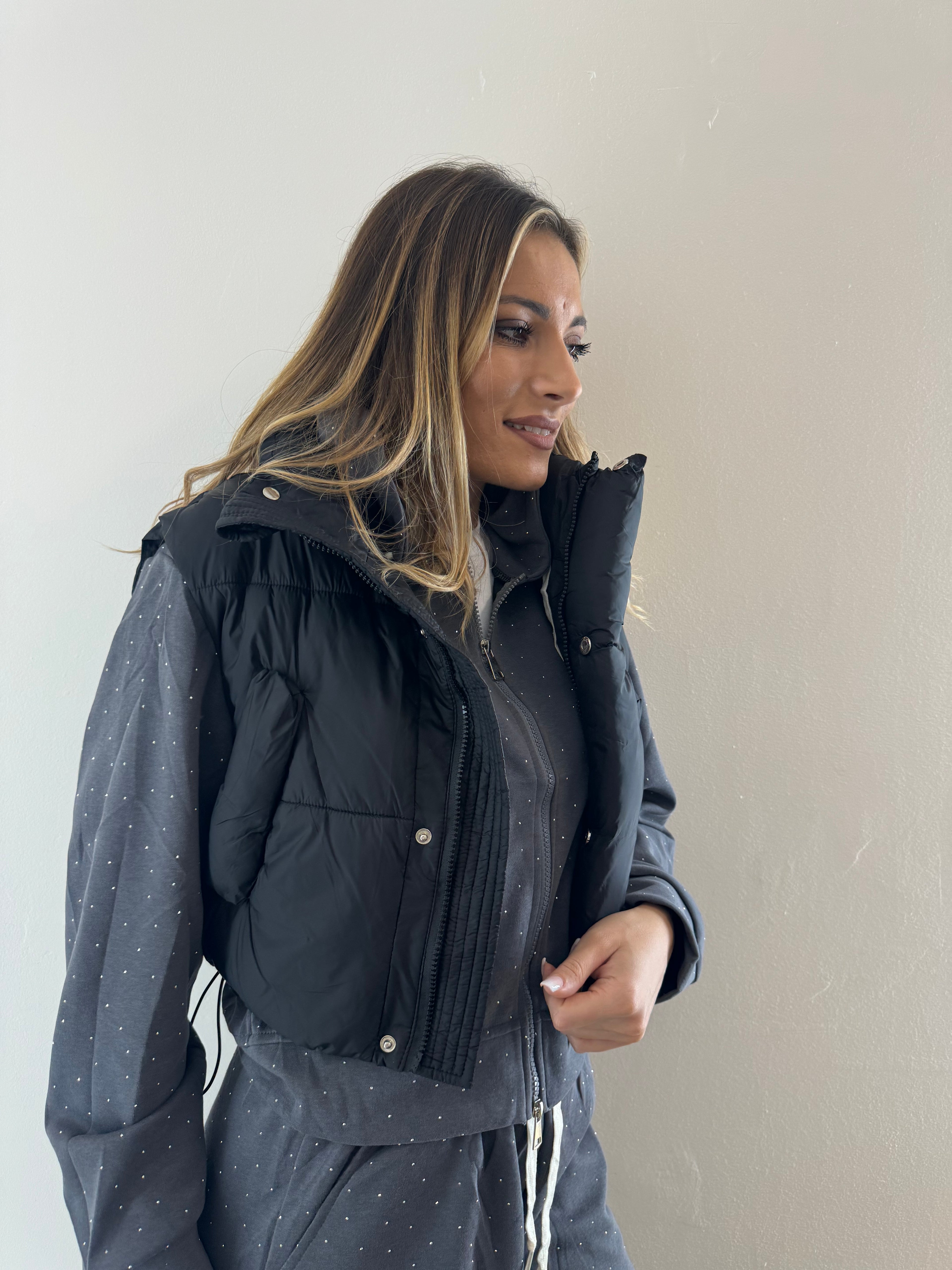 Bomber Gilet Black