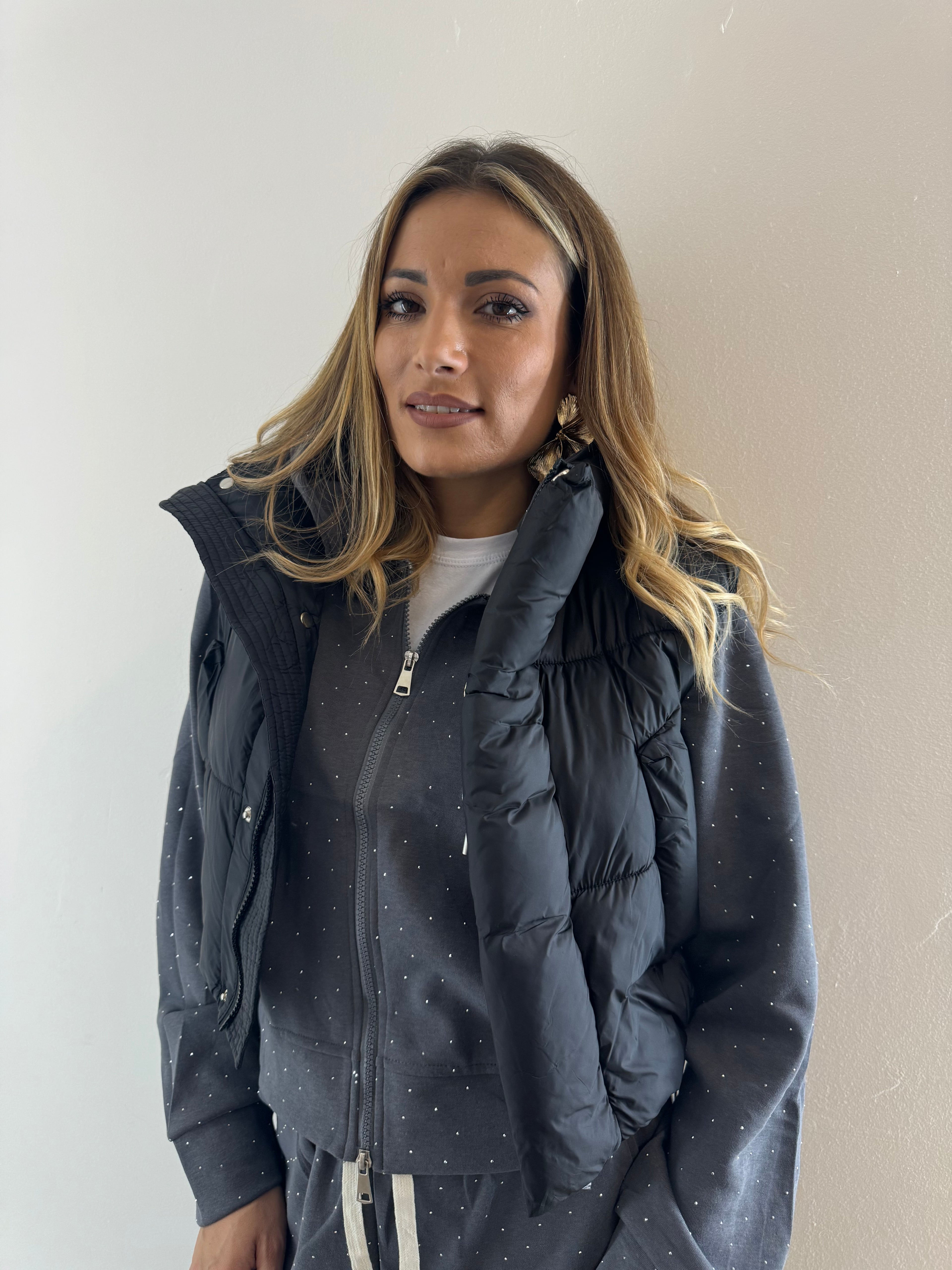 Bomber Gilet Black