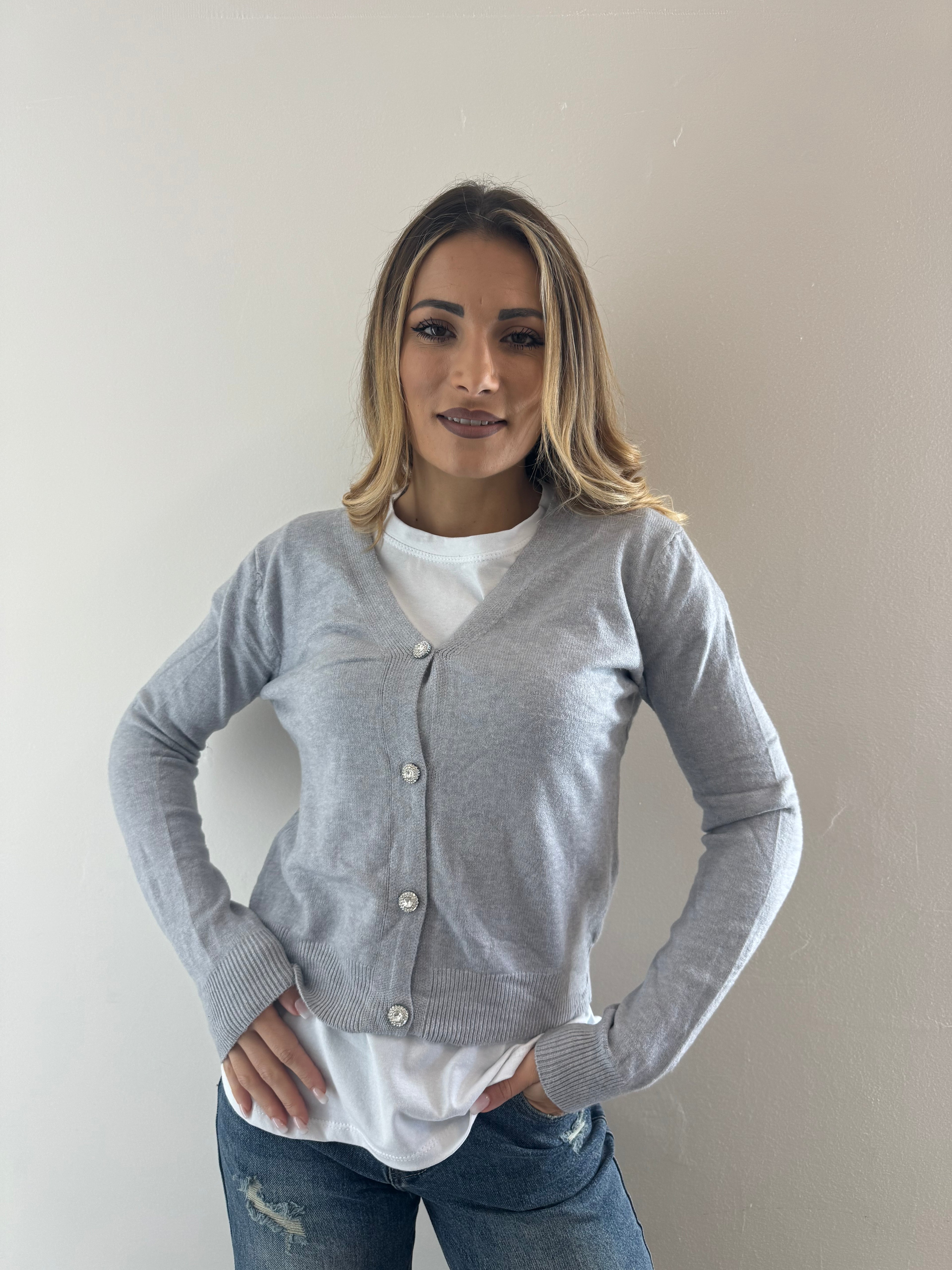 Mini Cardigan Grey