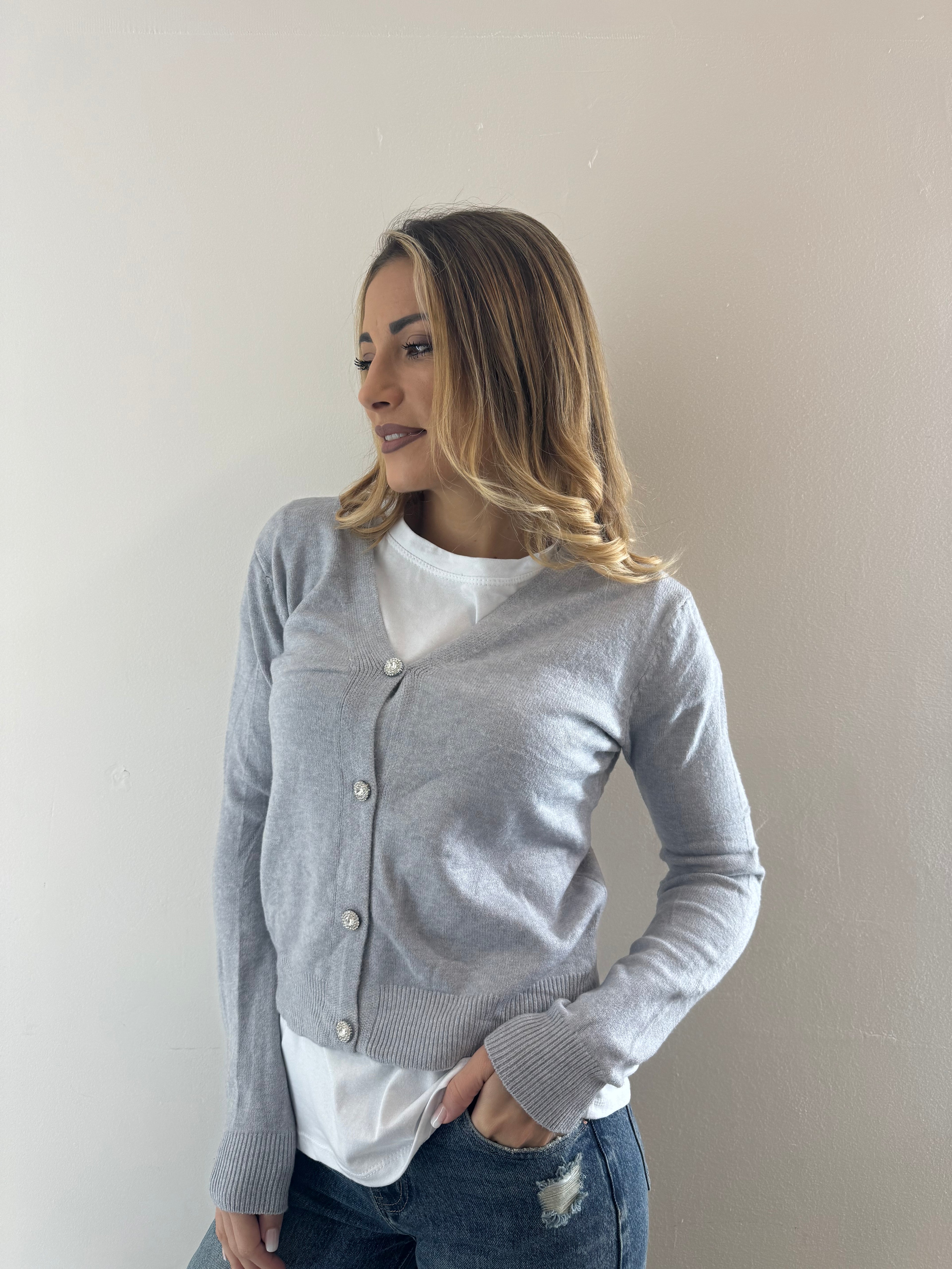 Mini Cardigan Grey