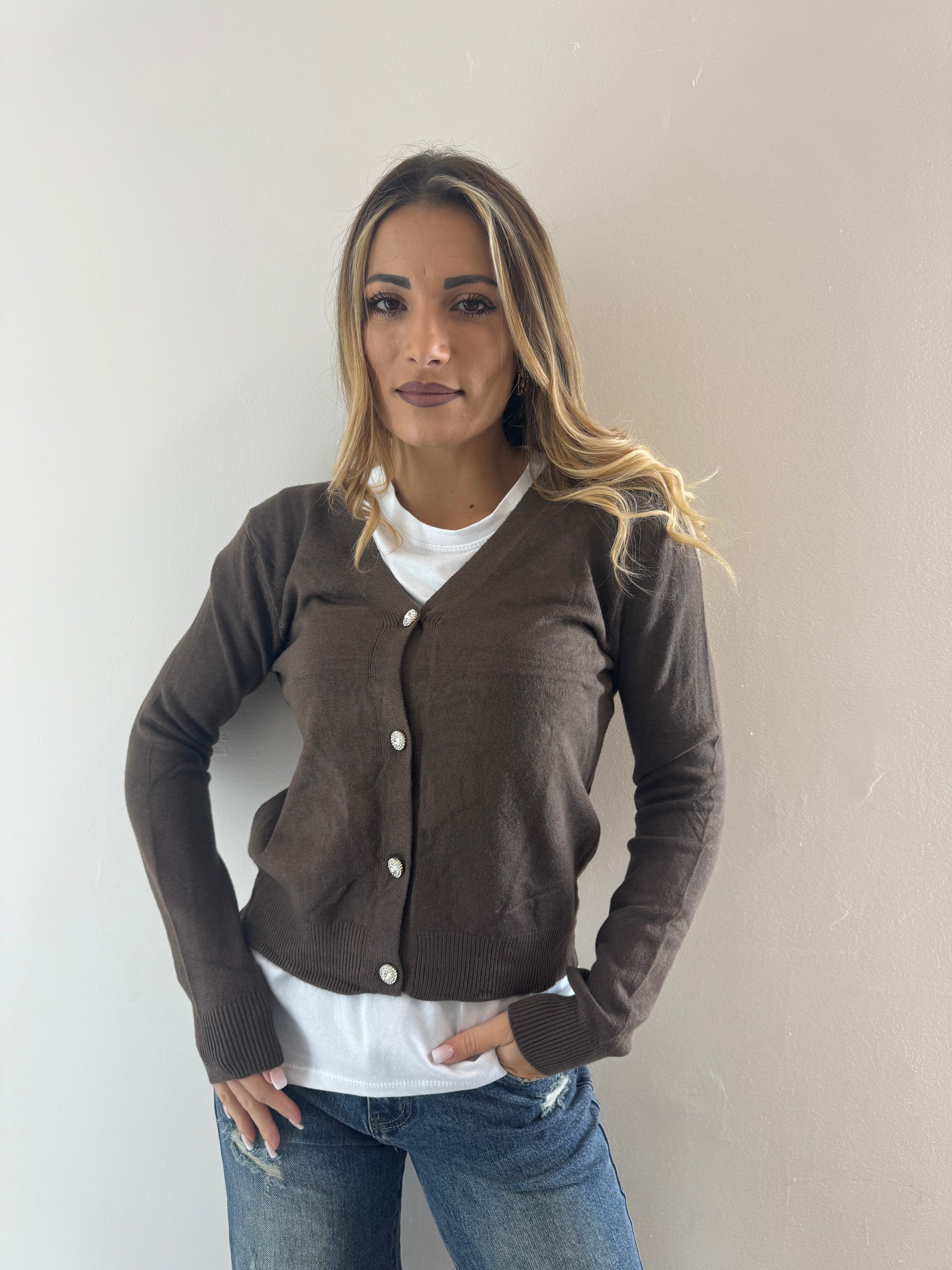 Mini Cardigan Cacao