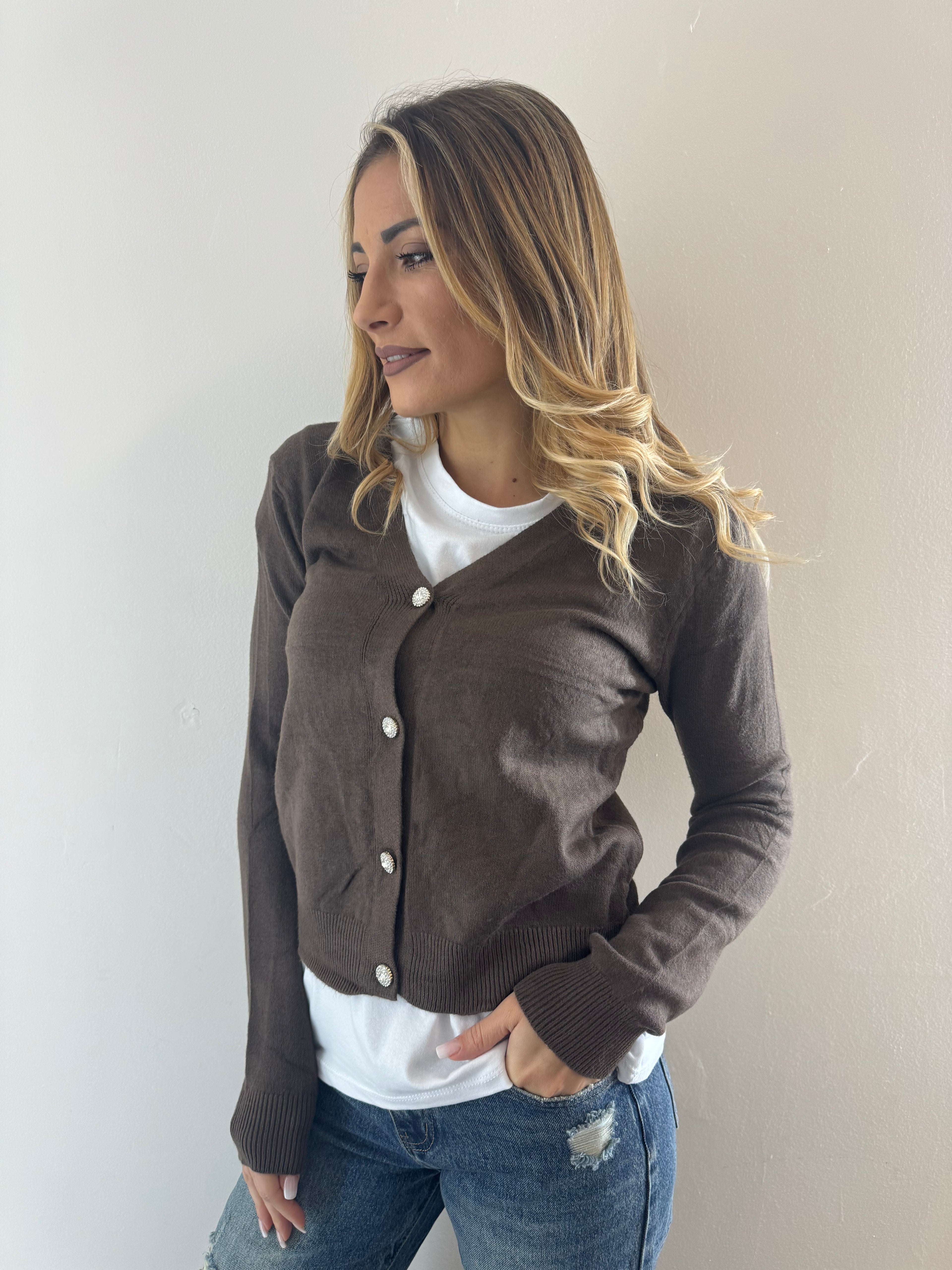 Mini Cardigan Cacao
