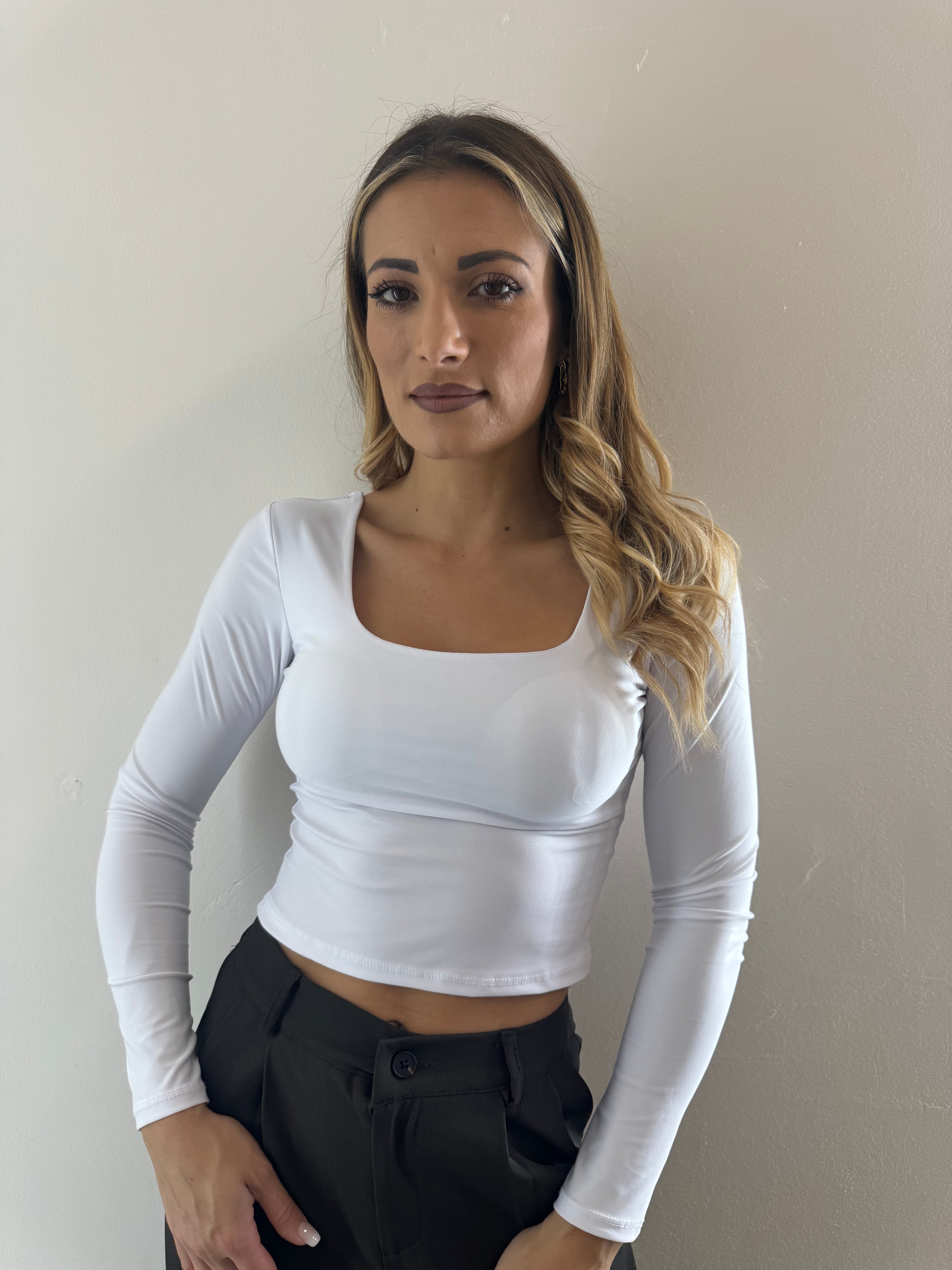 Maglia Jane Lycra White