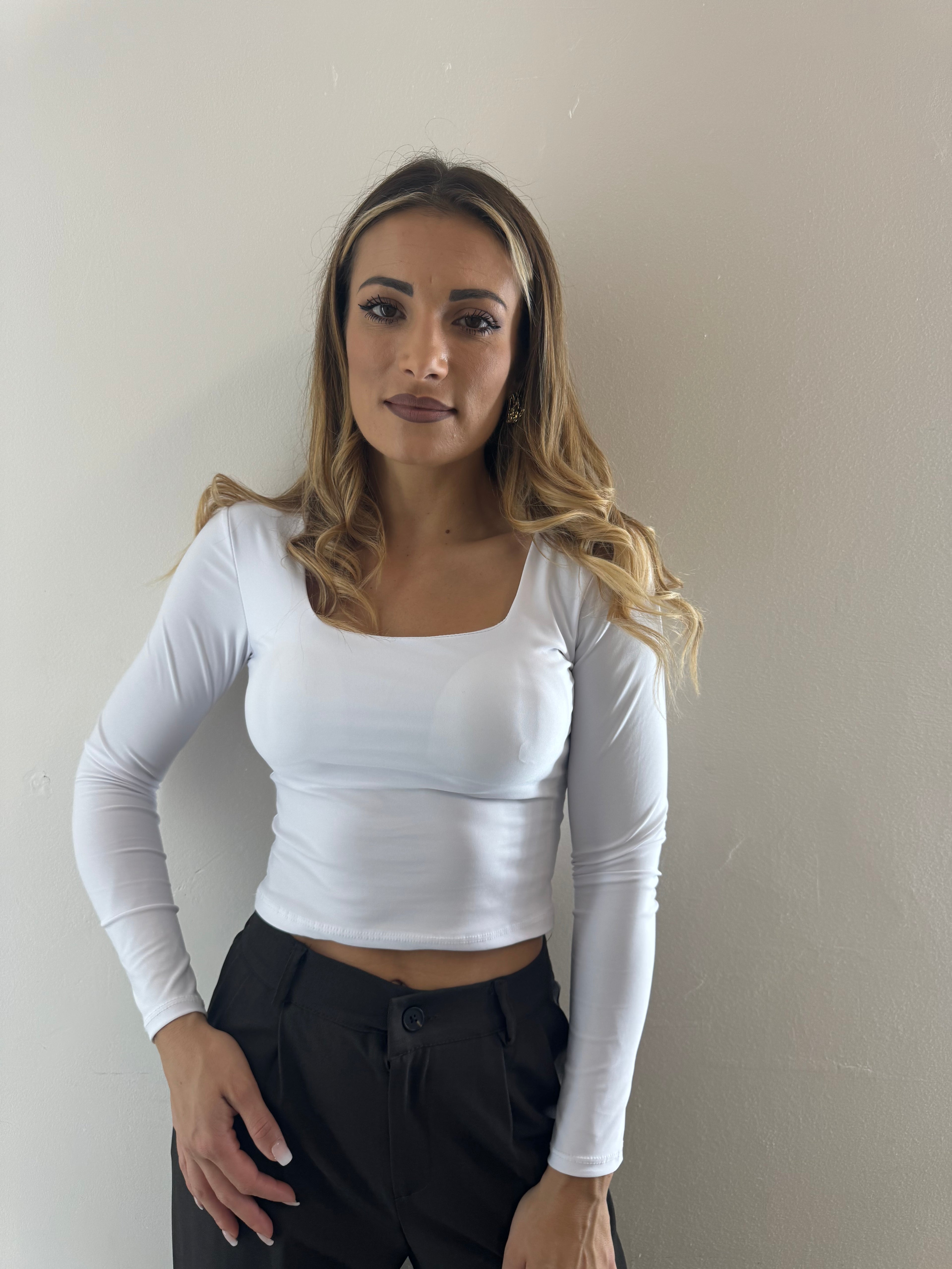 Maglia Jane Lycra White