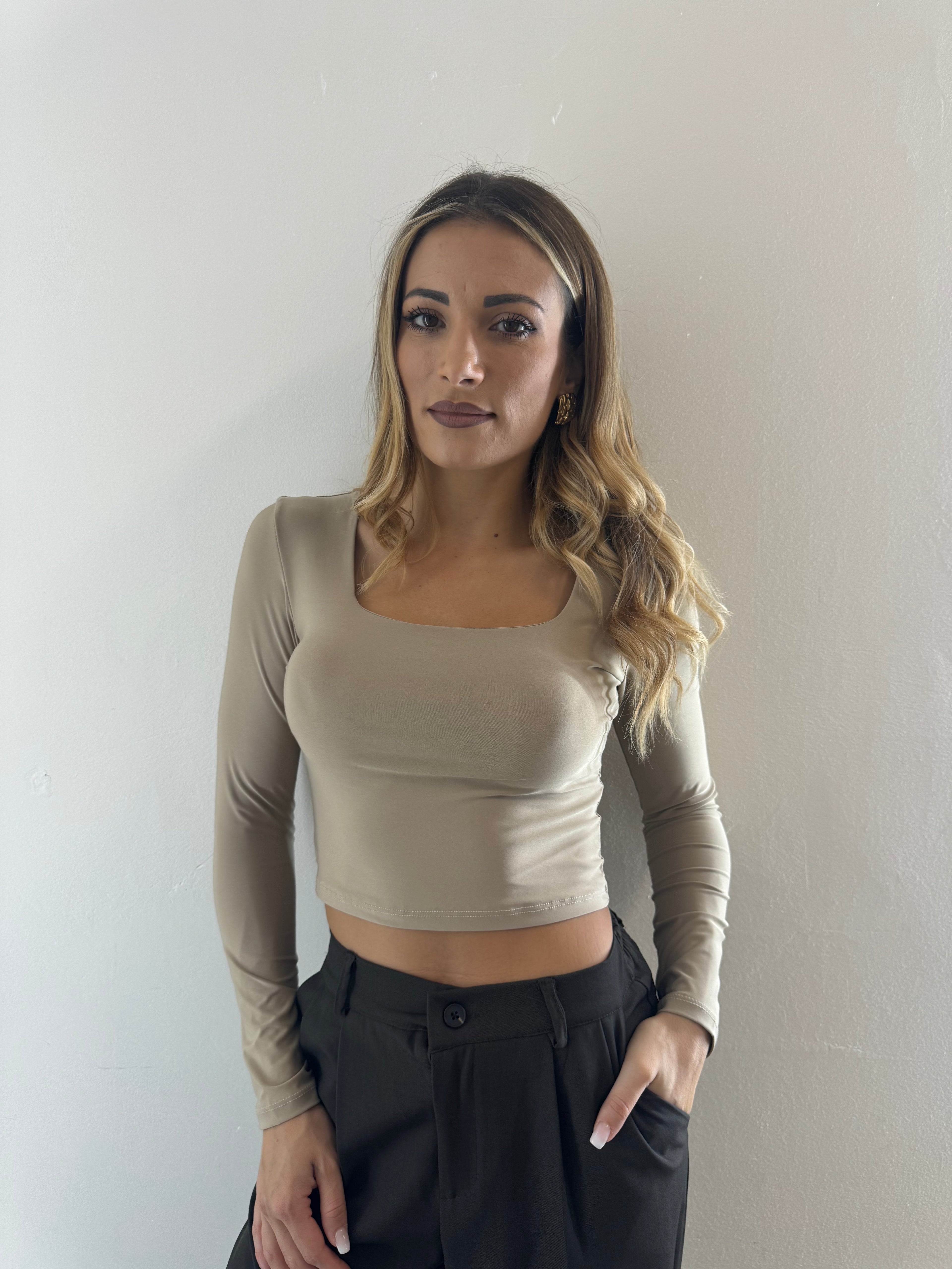 Maglia Jane Lycra Beige