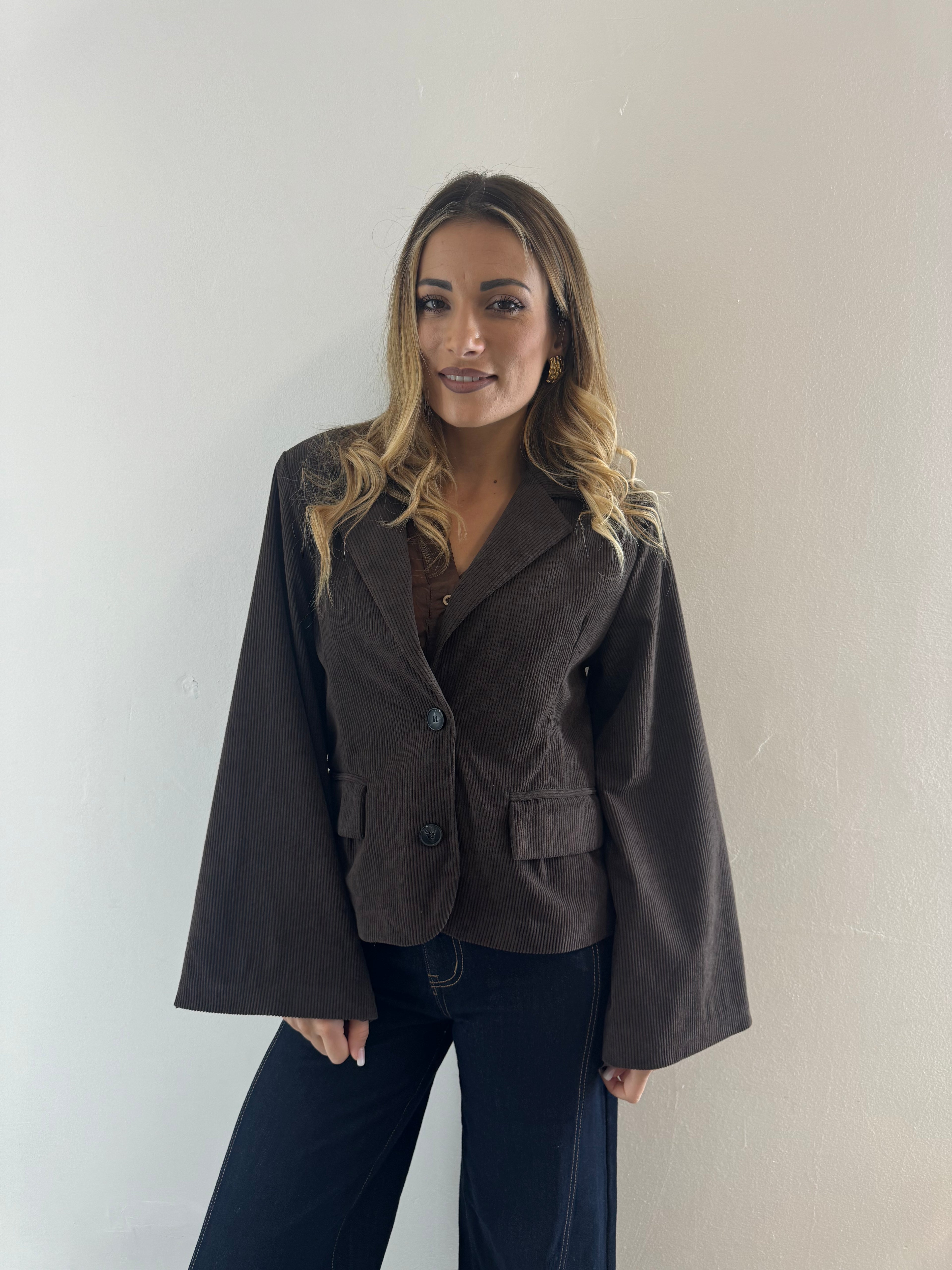 Blazer velvet Cioccolato