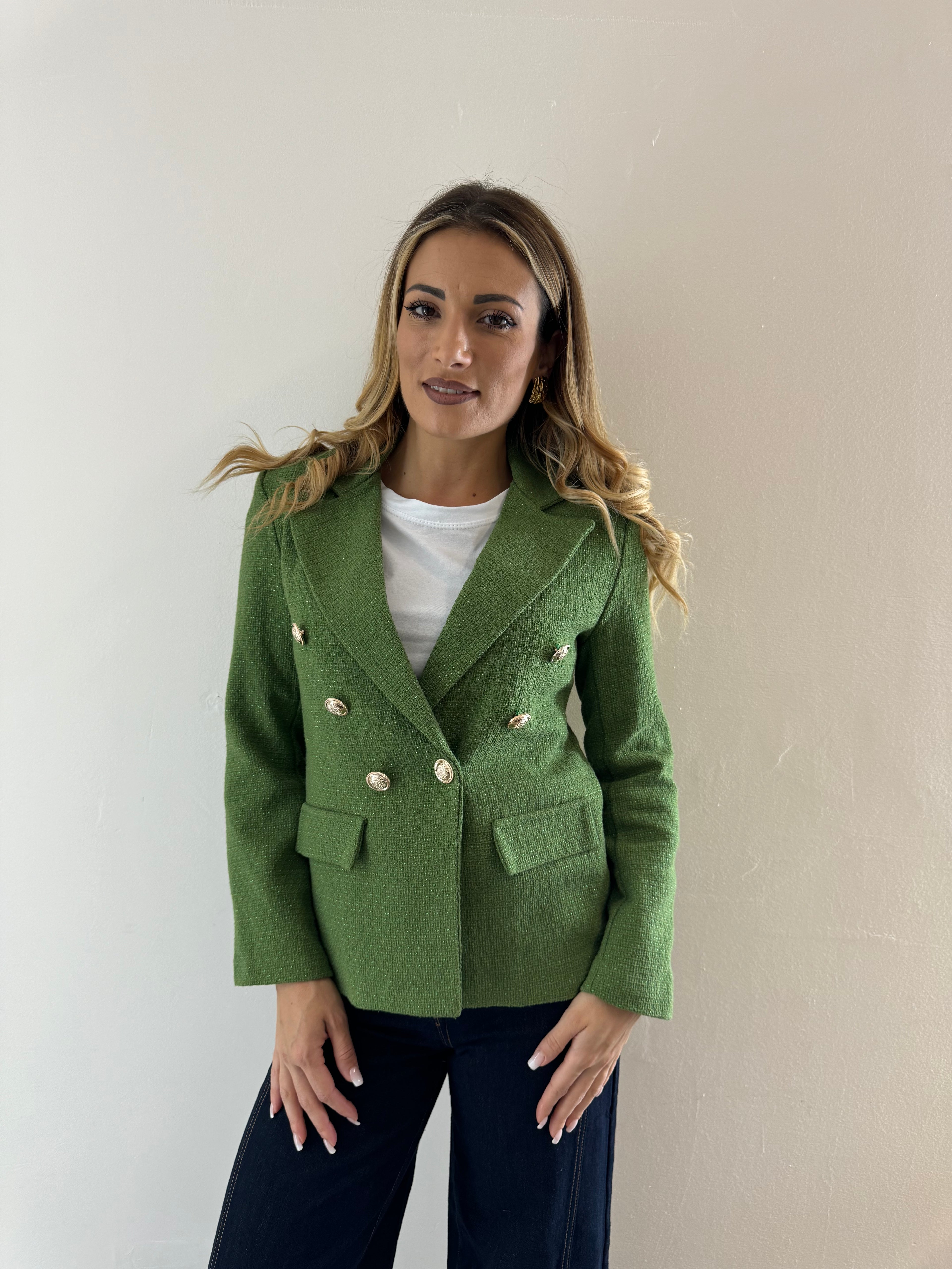 Blazer Tweed Lime