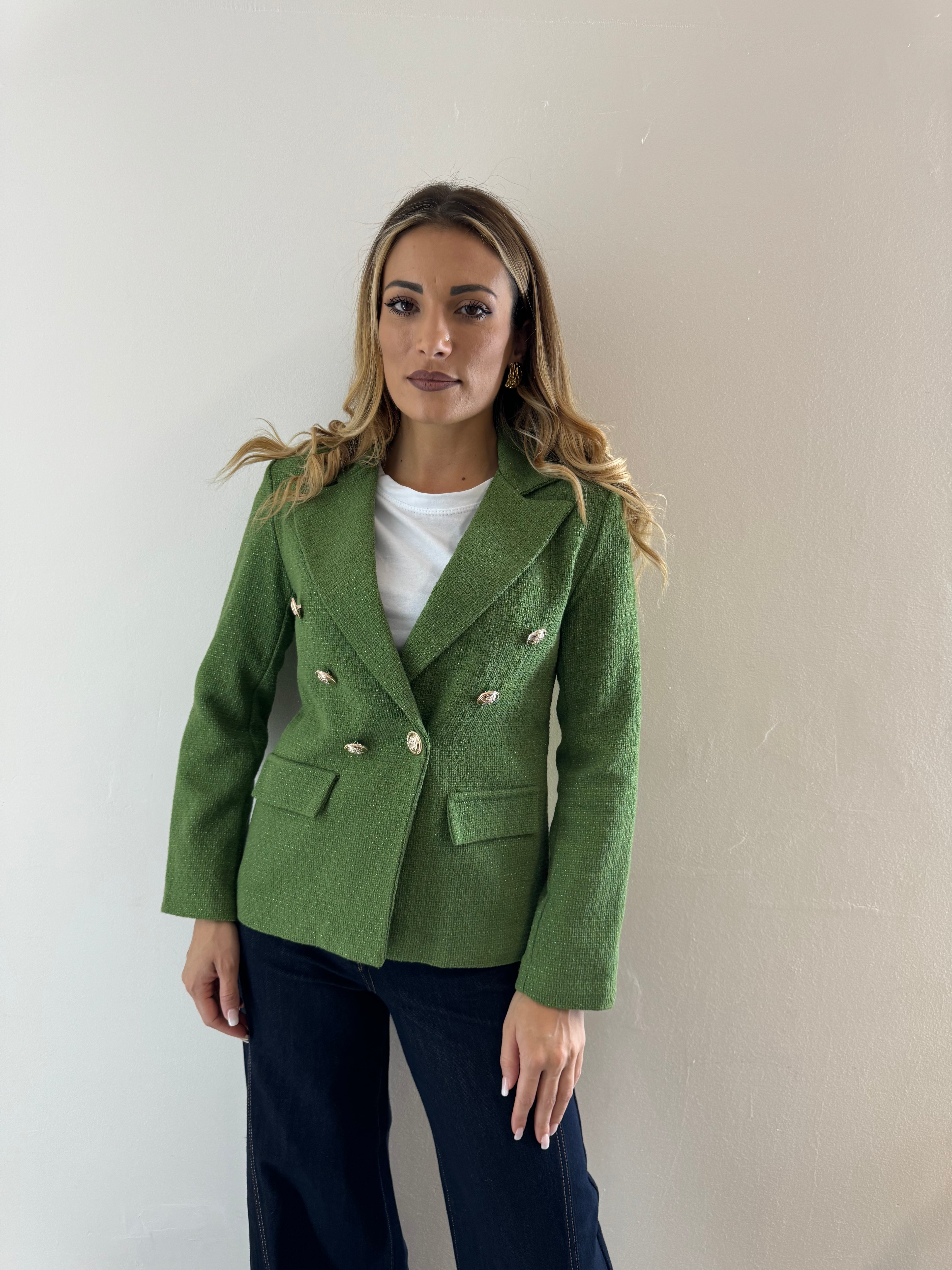 Blazer Tweed Lime
