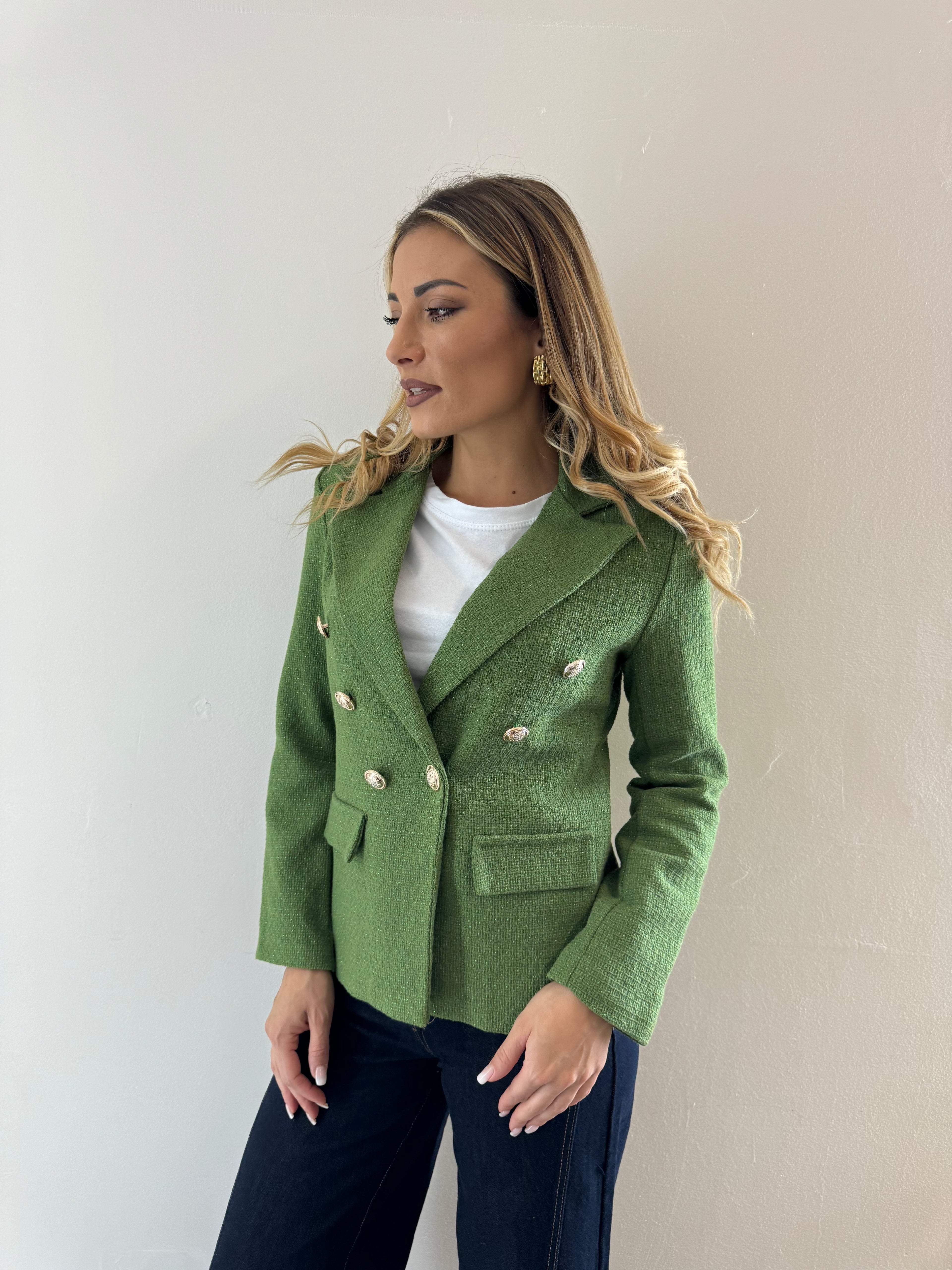Blazer Tweed Lime