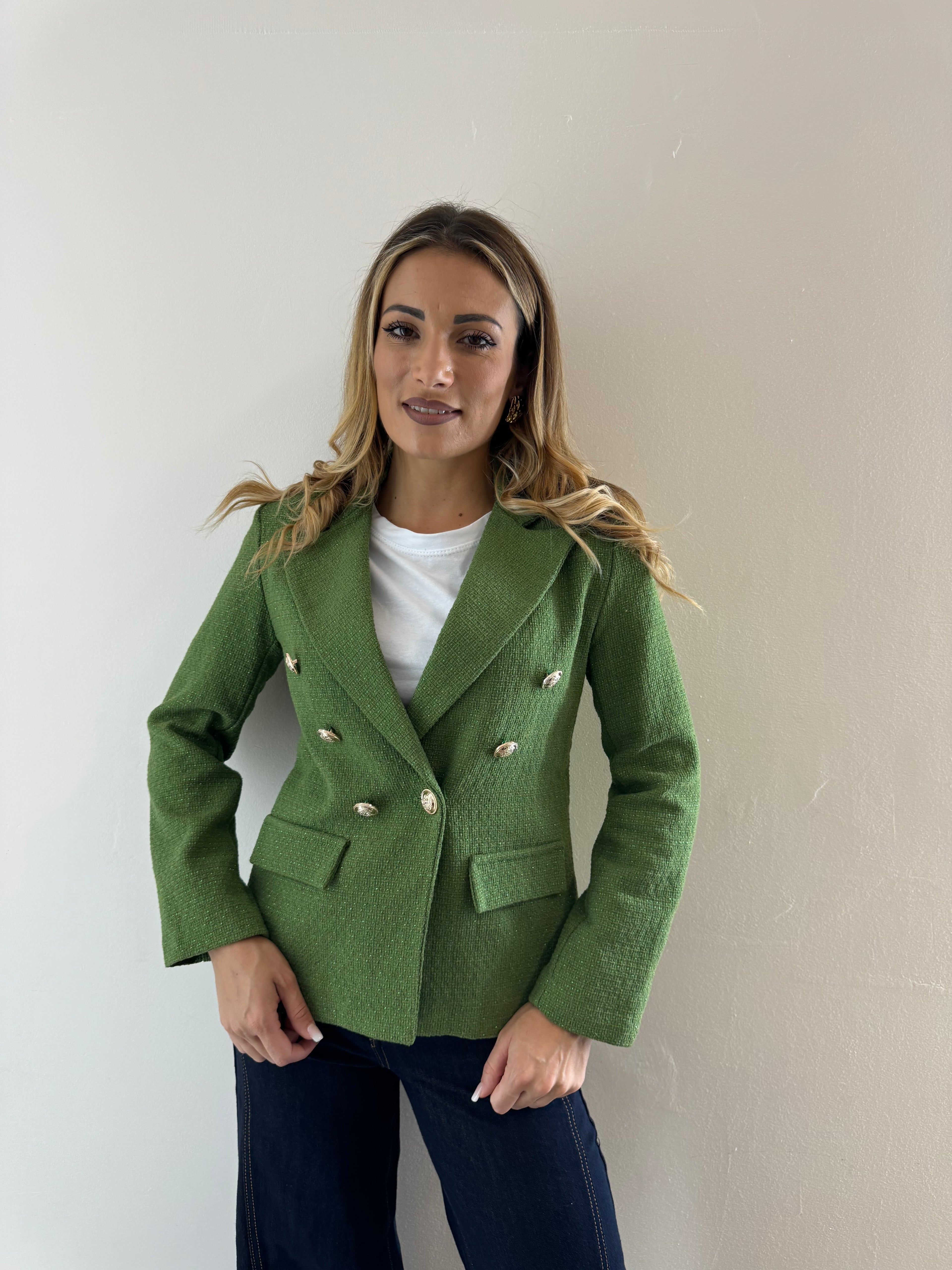Blazer Tweed Lime