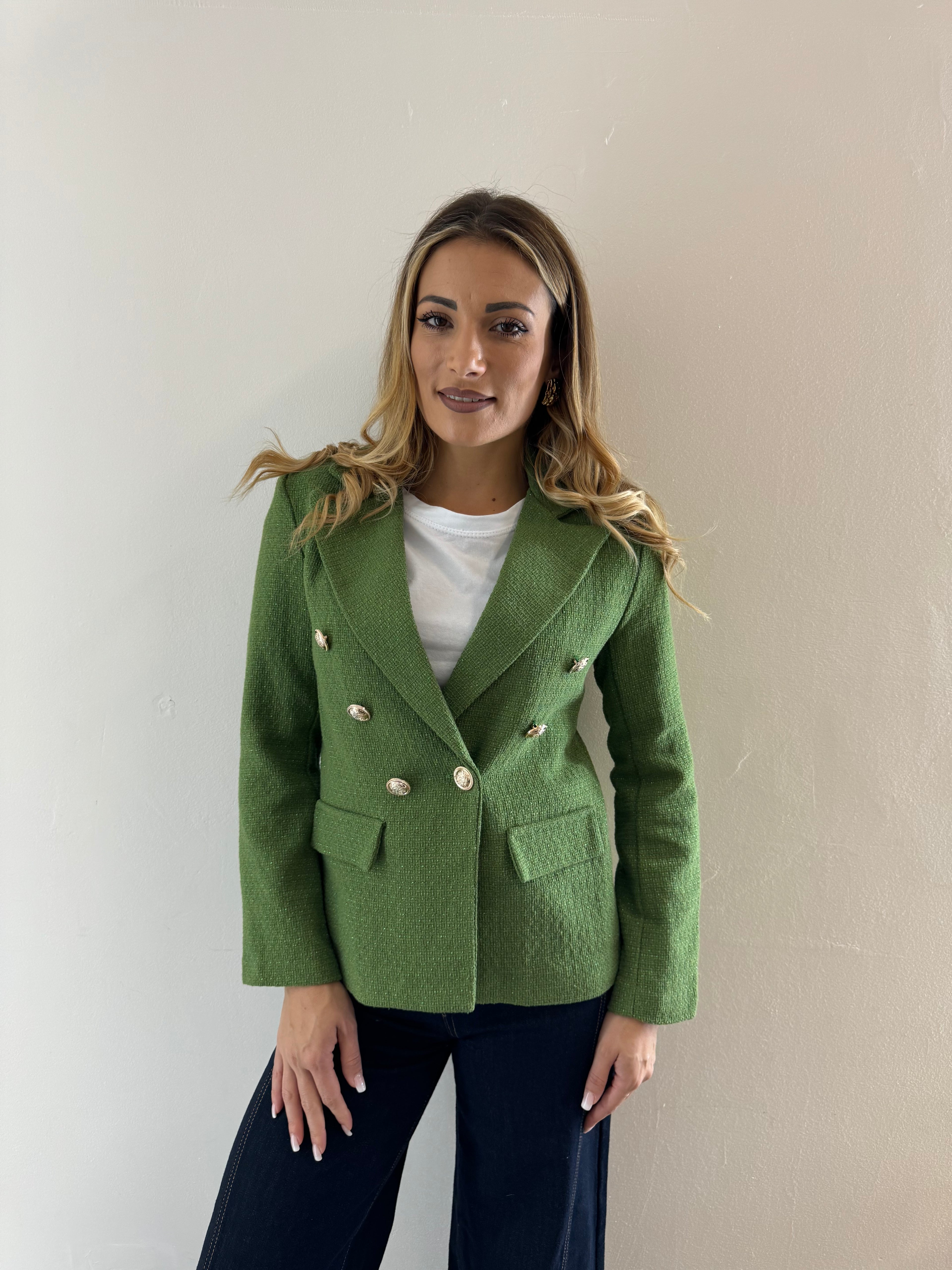 Blazer Tweed Lime