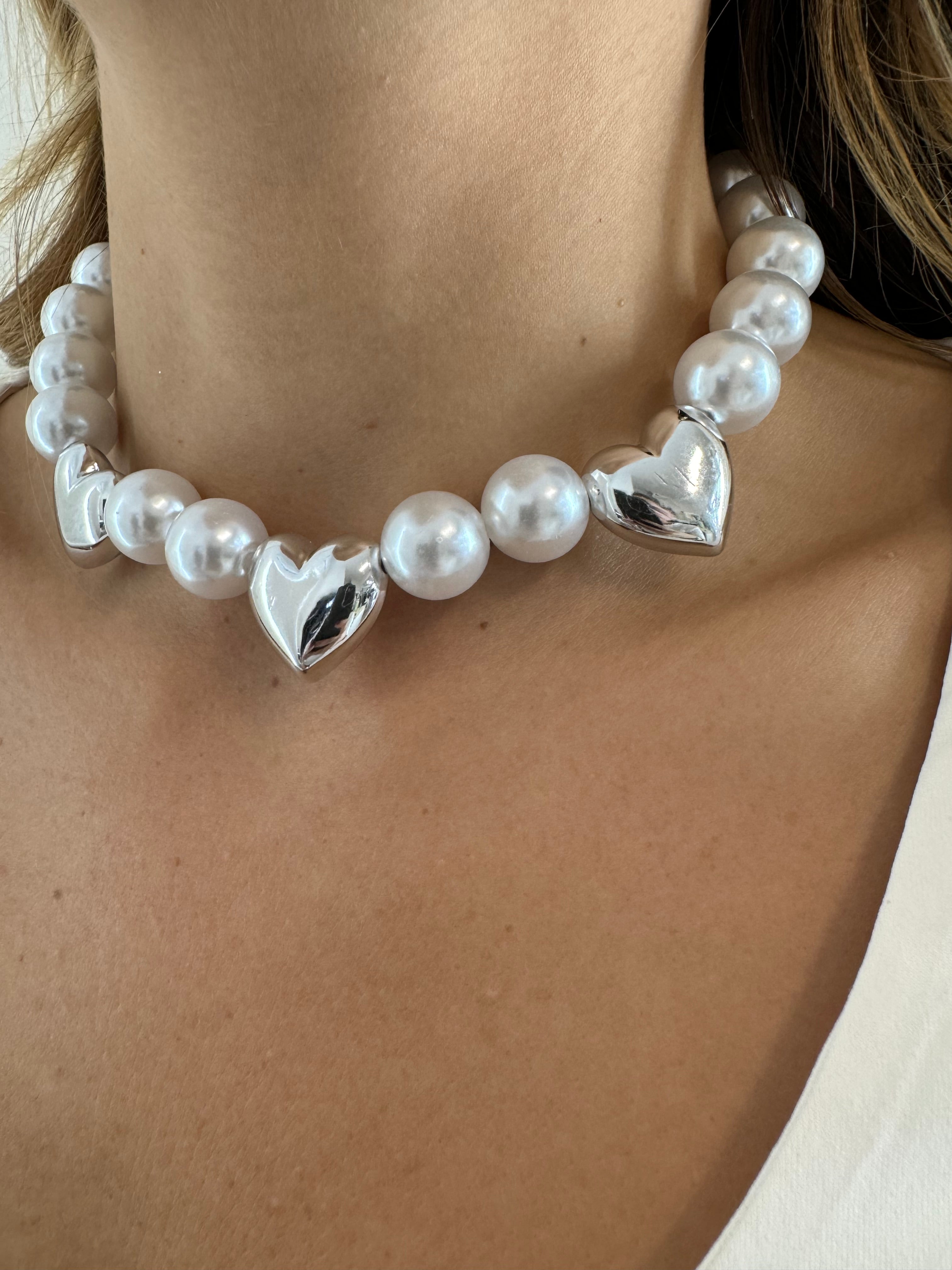 Choker Cuori Silver