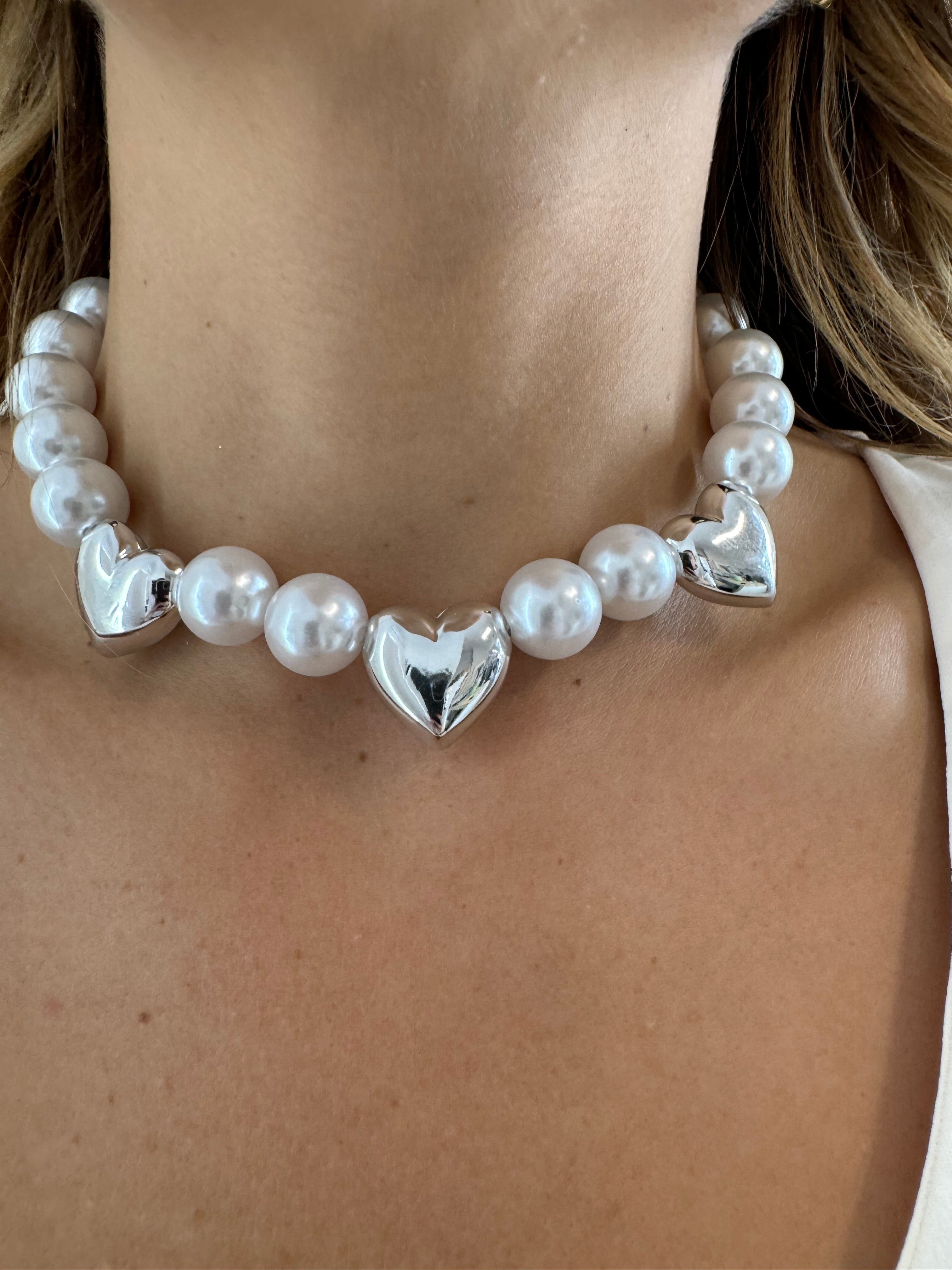 Choker Cuori Silver