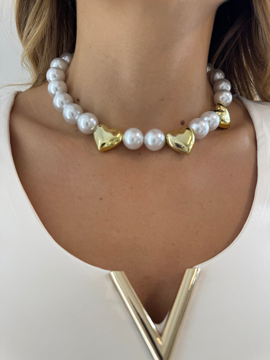Choker Cuori Gold