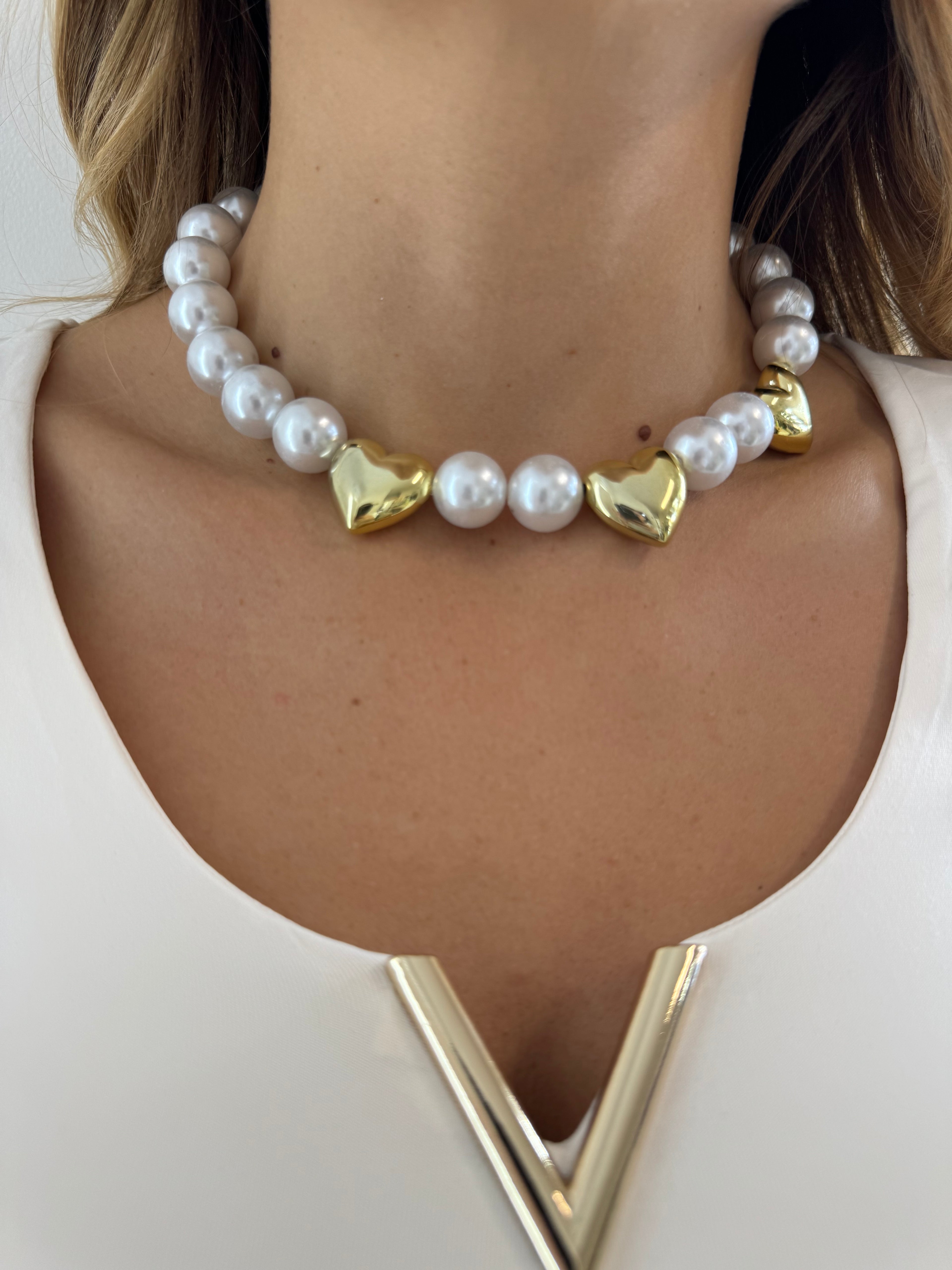 Choker Cuori Gold